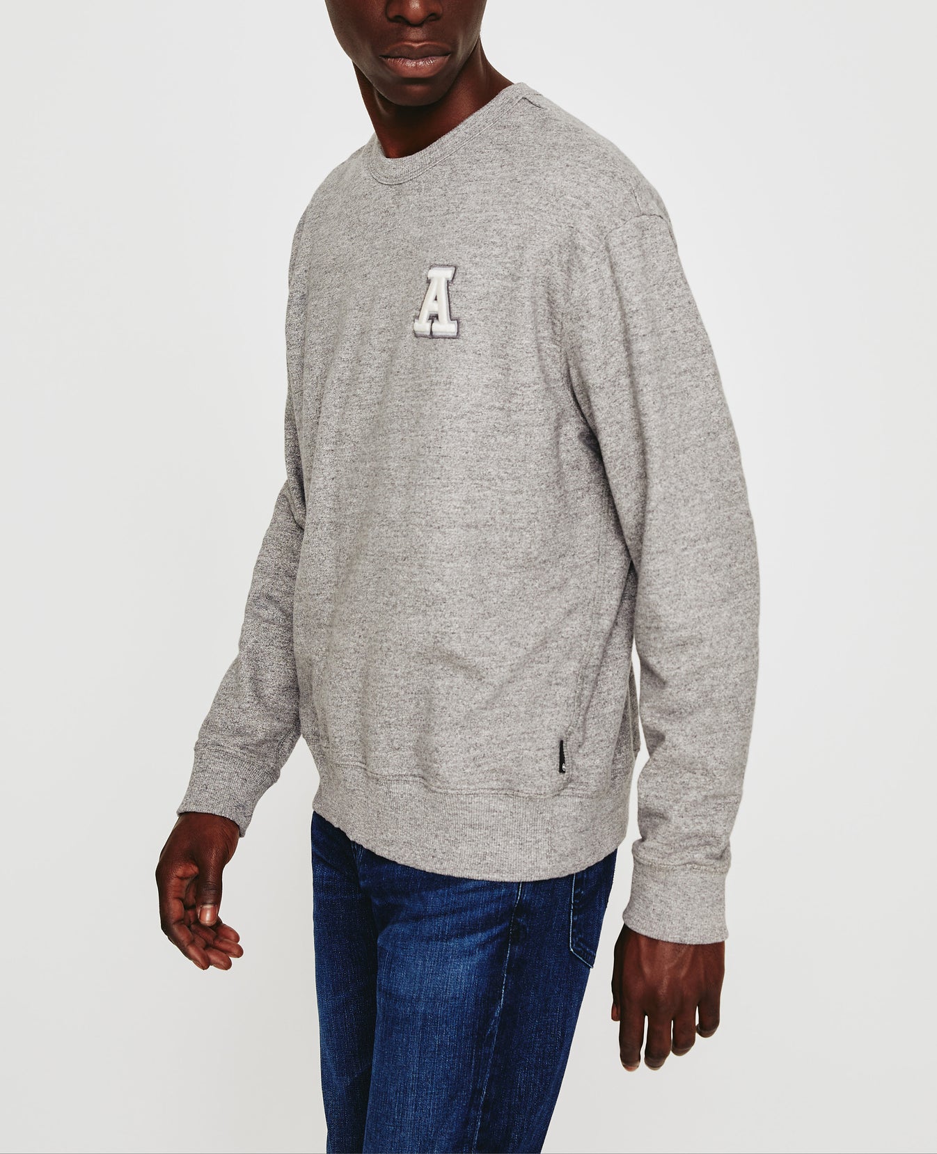 Arc Crew Collegiate A Heather Grey Mens Top Photo 2