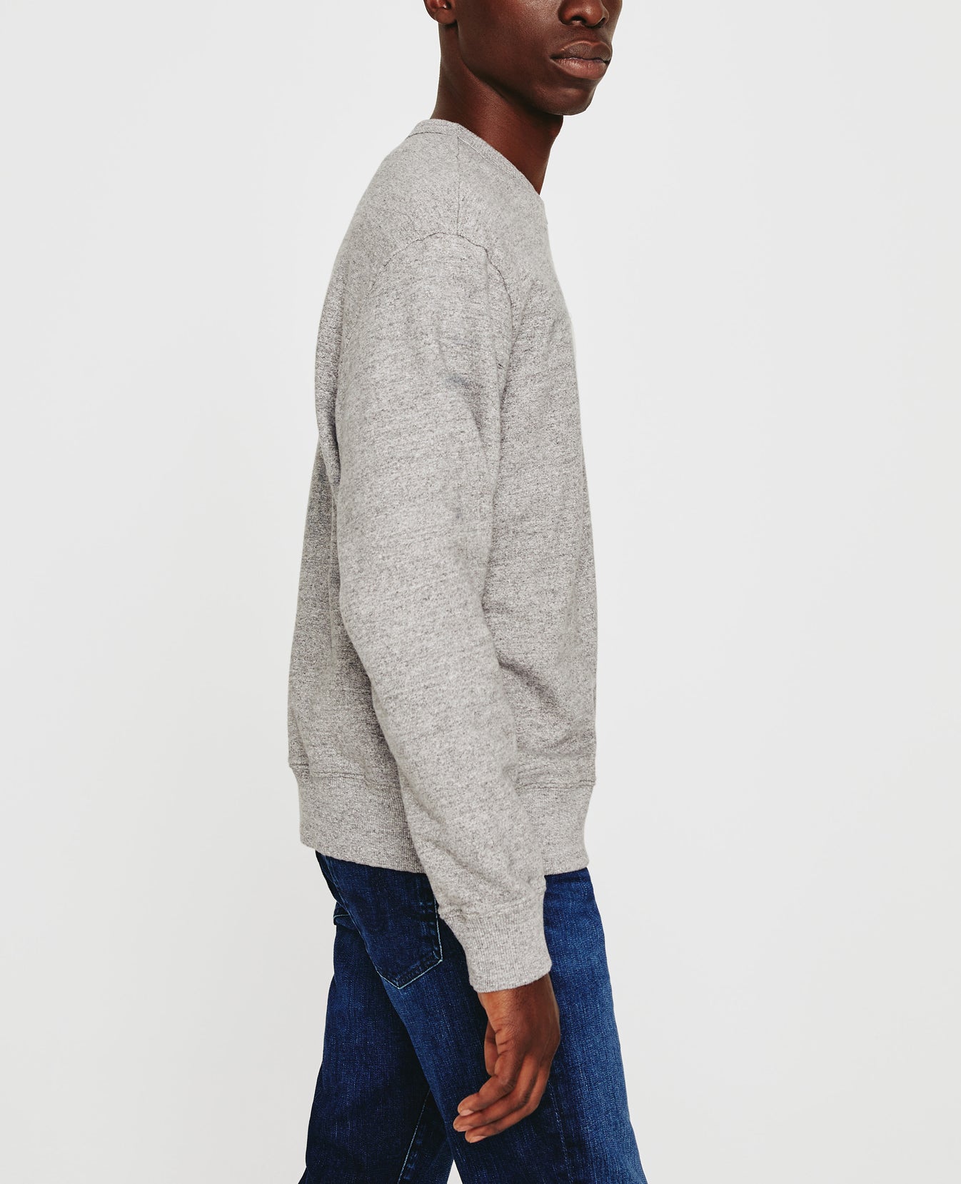 Arc Crew Collegiate A Heather Grey Mens Top Photo 3