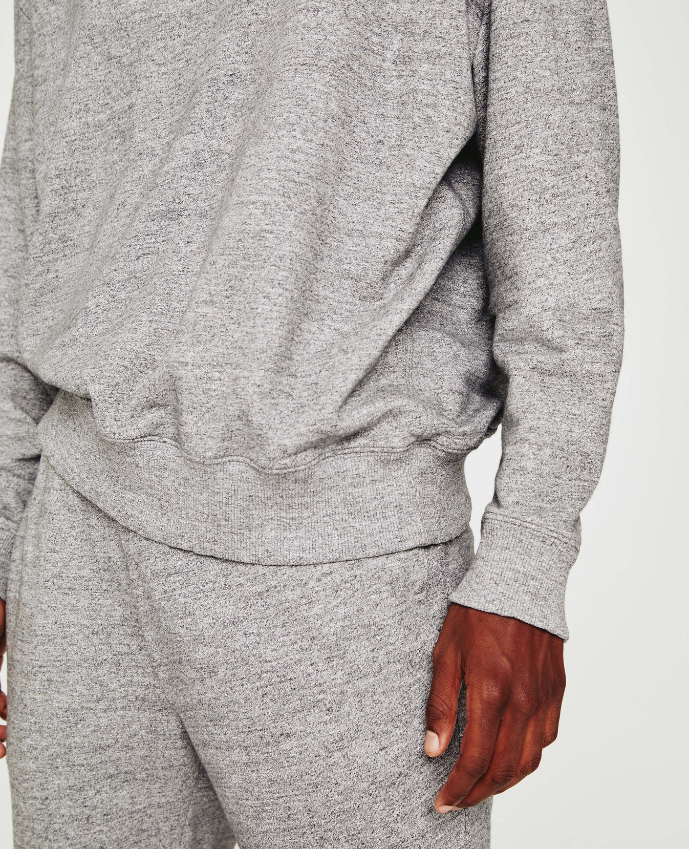 Arc Crew Heather Grey Relaxed Crew Neck Men Top Photo 3
