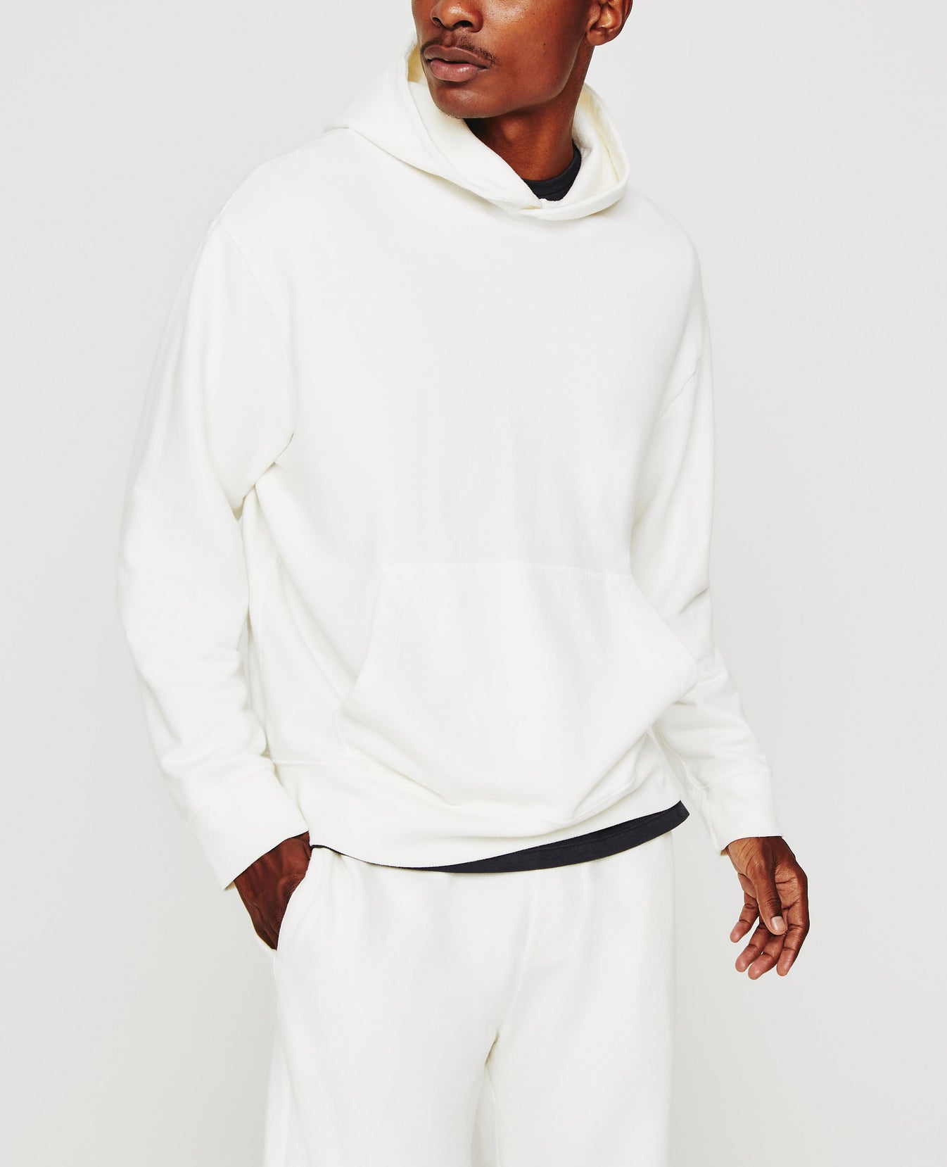 Arc Hoodie Ivory Dust Relaxed Hoodie Men Top Photo 1