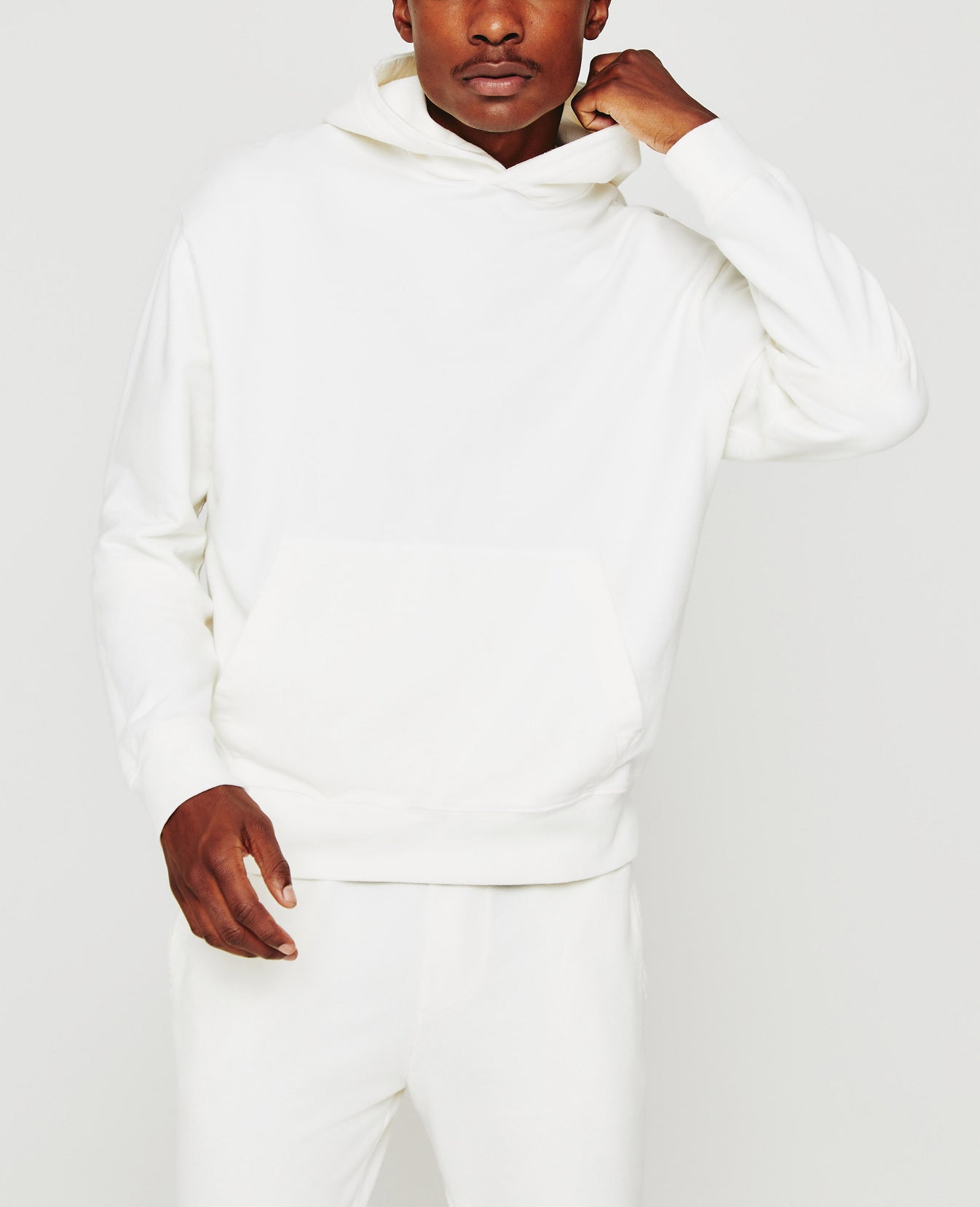 Arc Hoodie Ivory Dust Relaxed Hoodie Men Top Photo 2