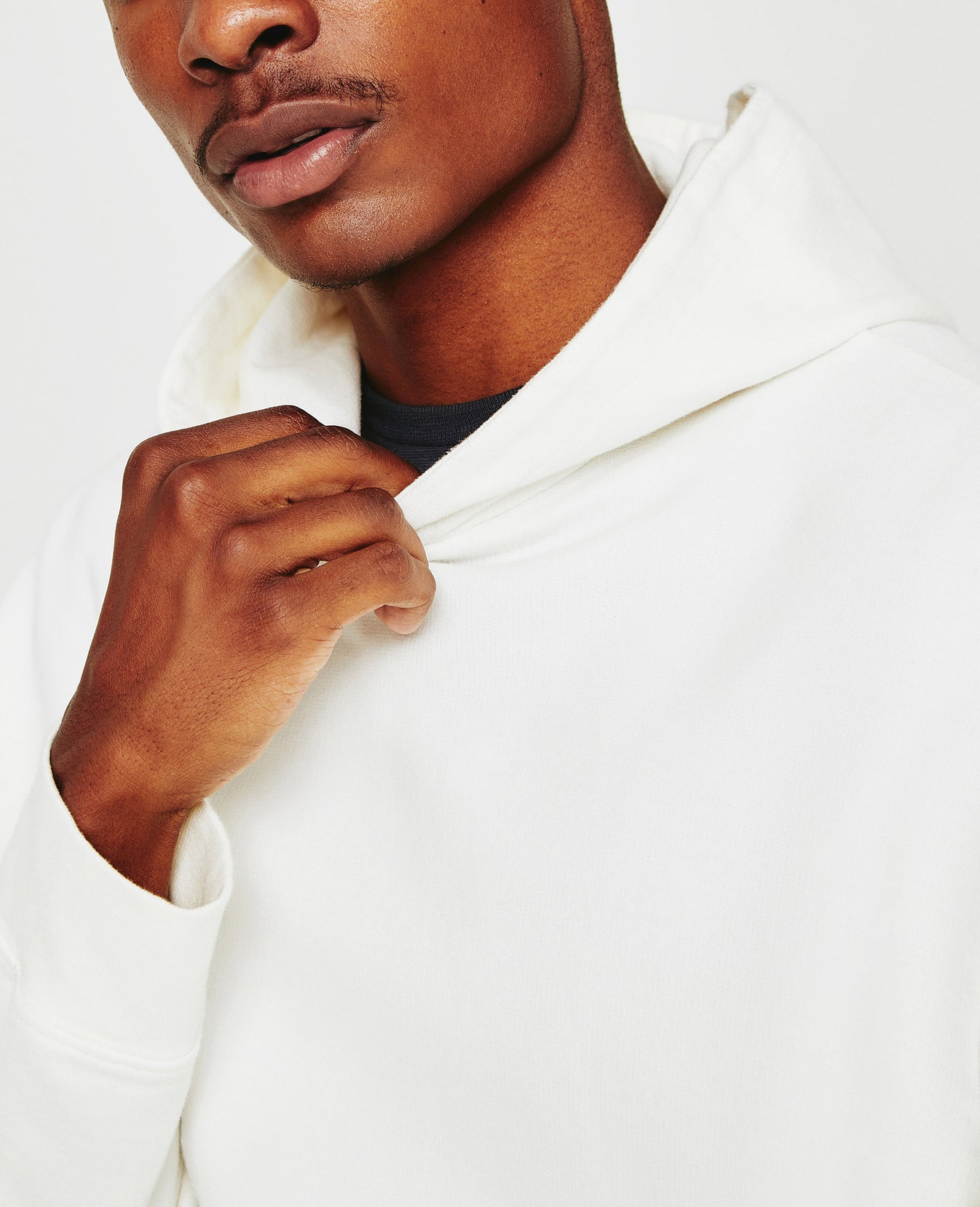 Arc Hoodie Ivory Dust Relaxed Hoodie Men Top Photo 3