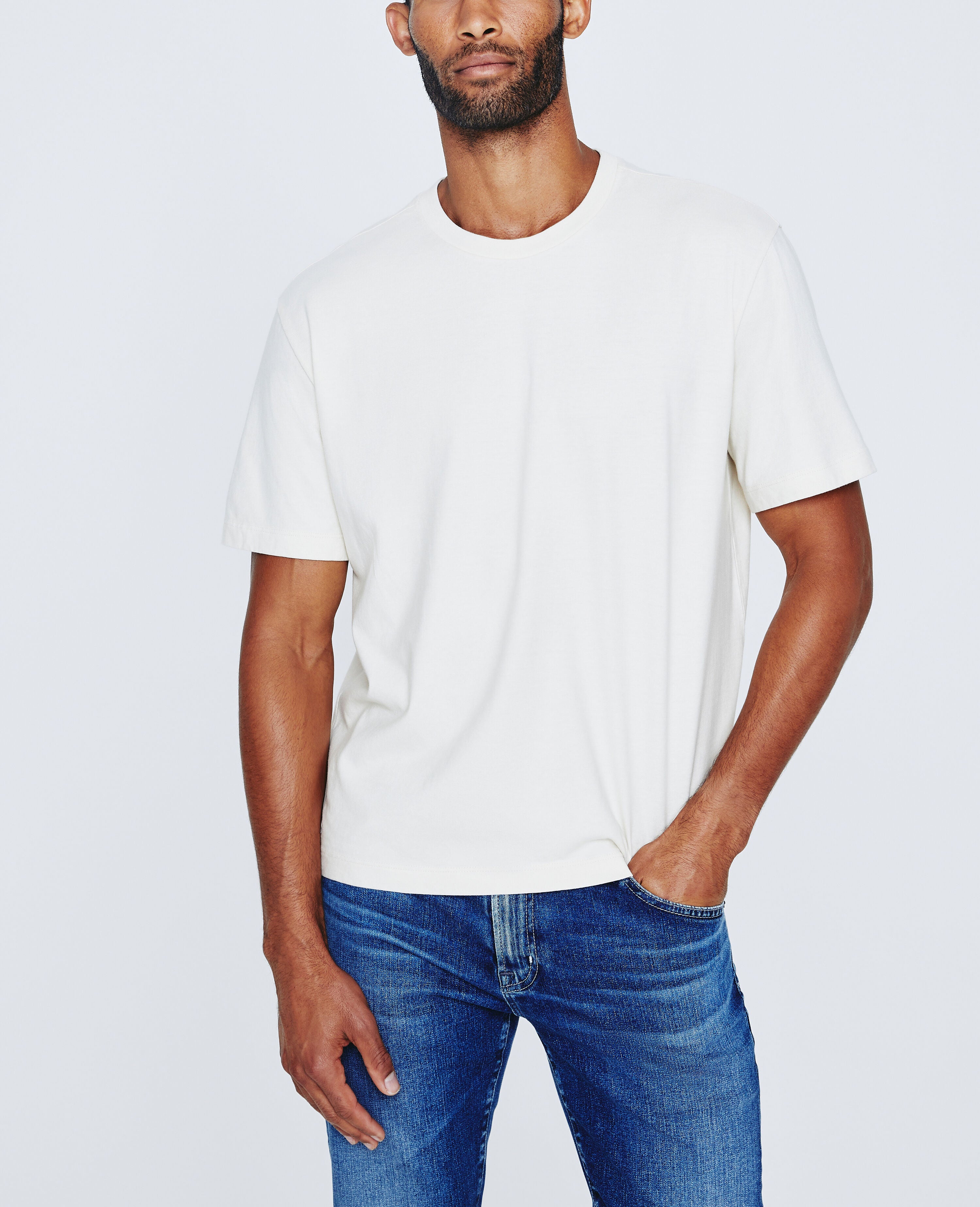 Mens Arc Tee White Cream
