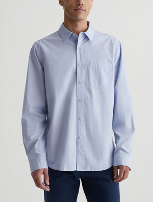 Aiden Shirt Blue Whisper Mens Top Photo 1