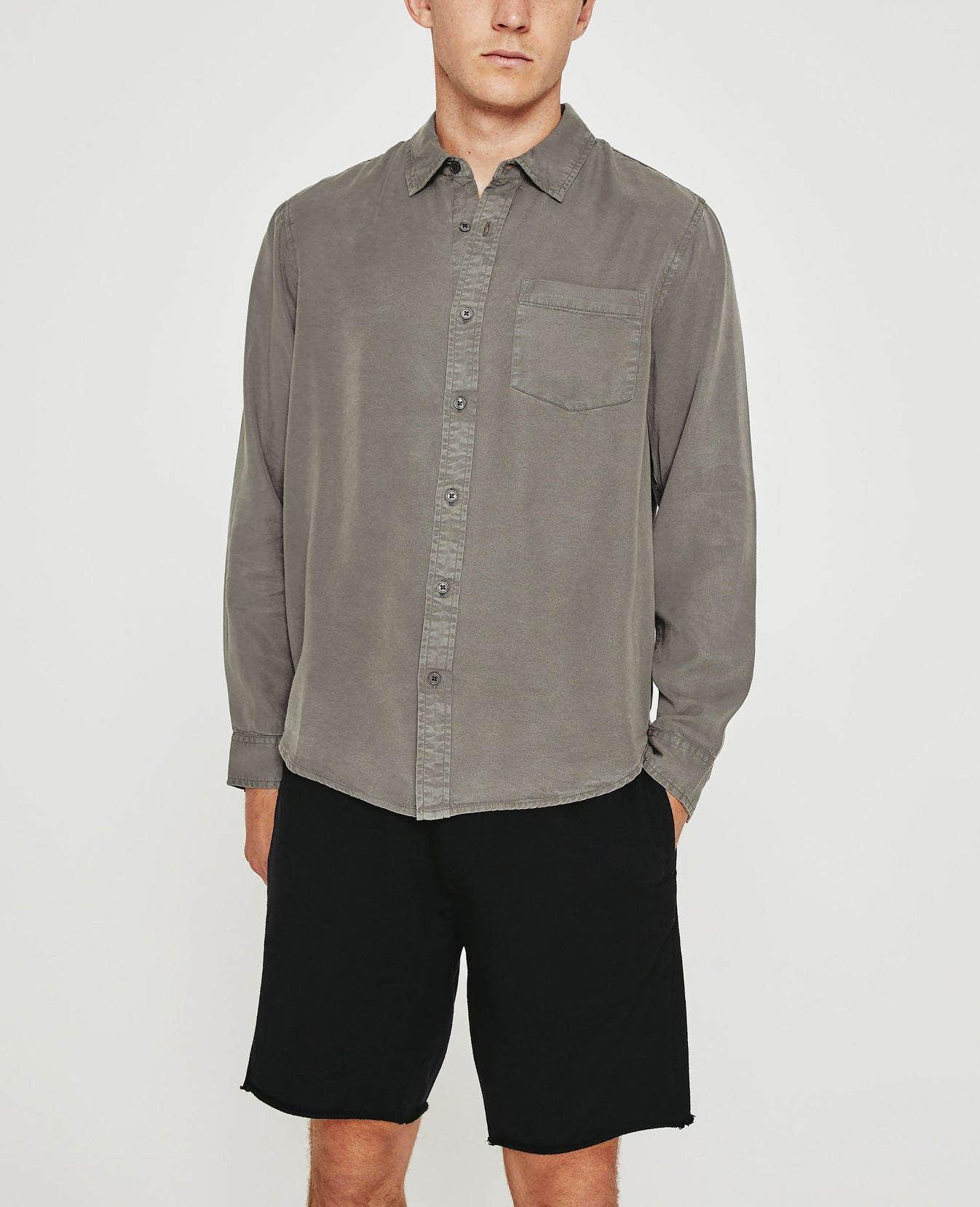 Aiden Shirt Light Sterling mens Top Photo 1