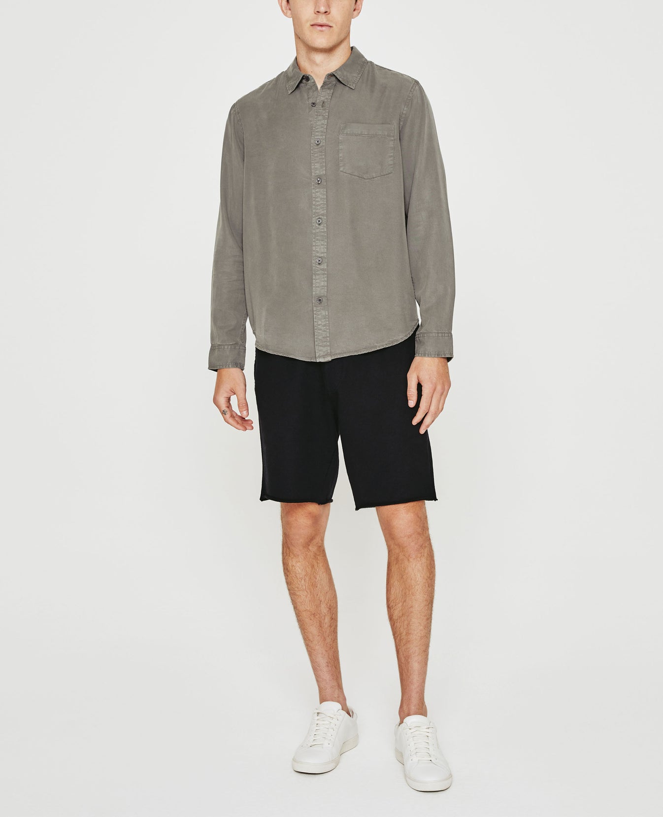 Aiden Shirt Light Sterling mens Top Photo 2