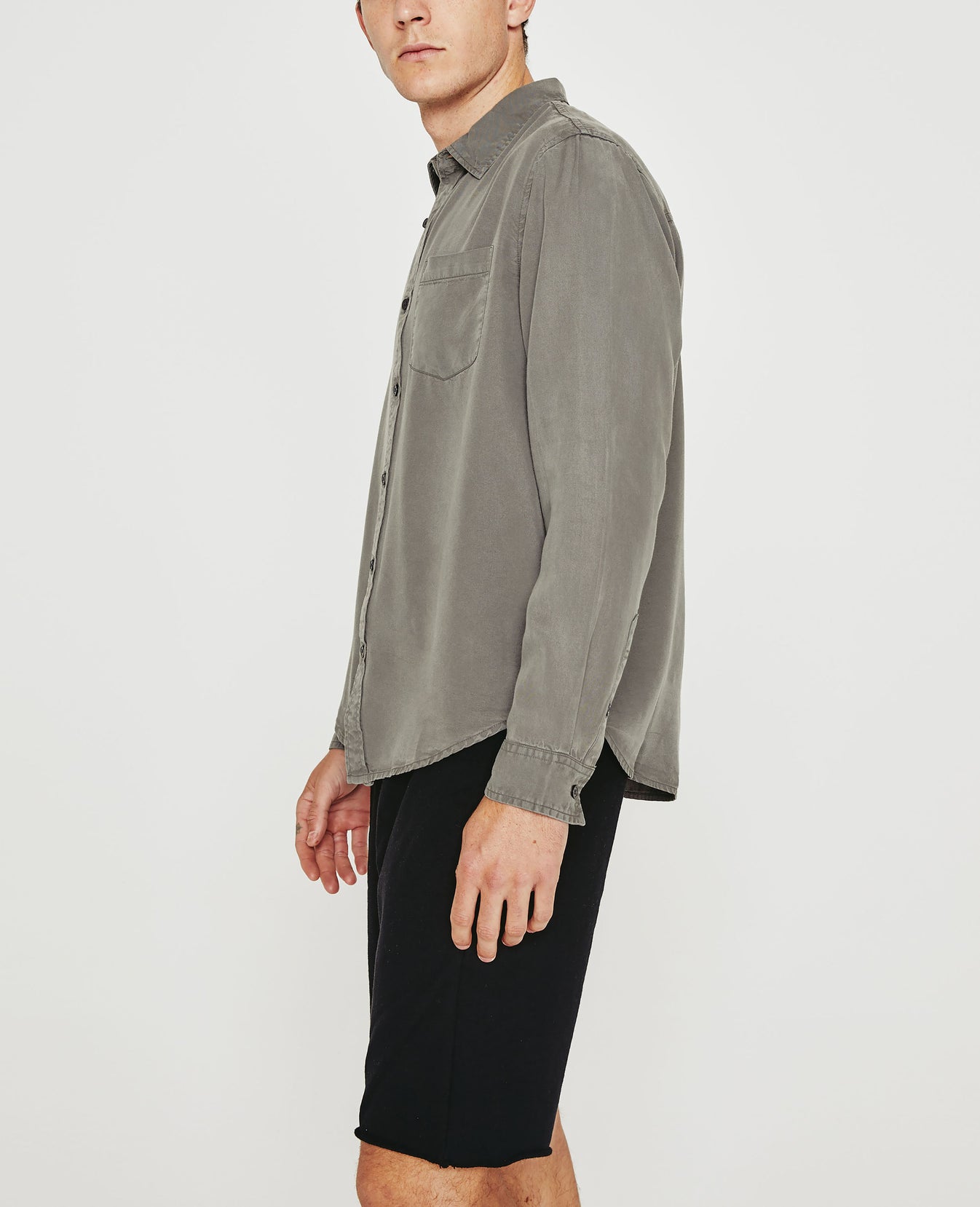 Aiden Shirt Light Sterling mens Top Photo 5
