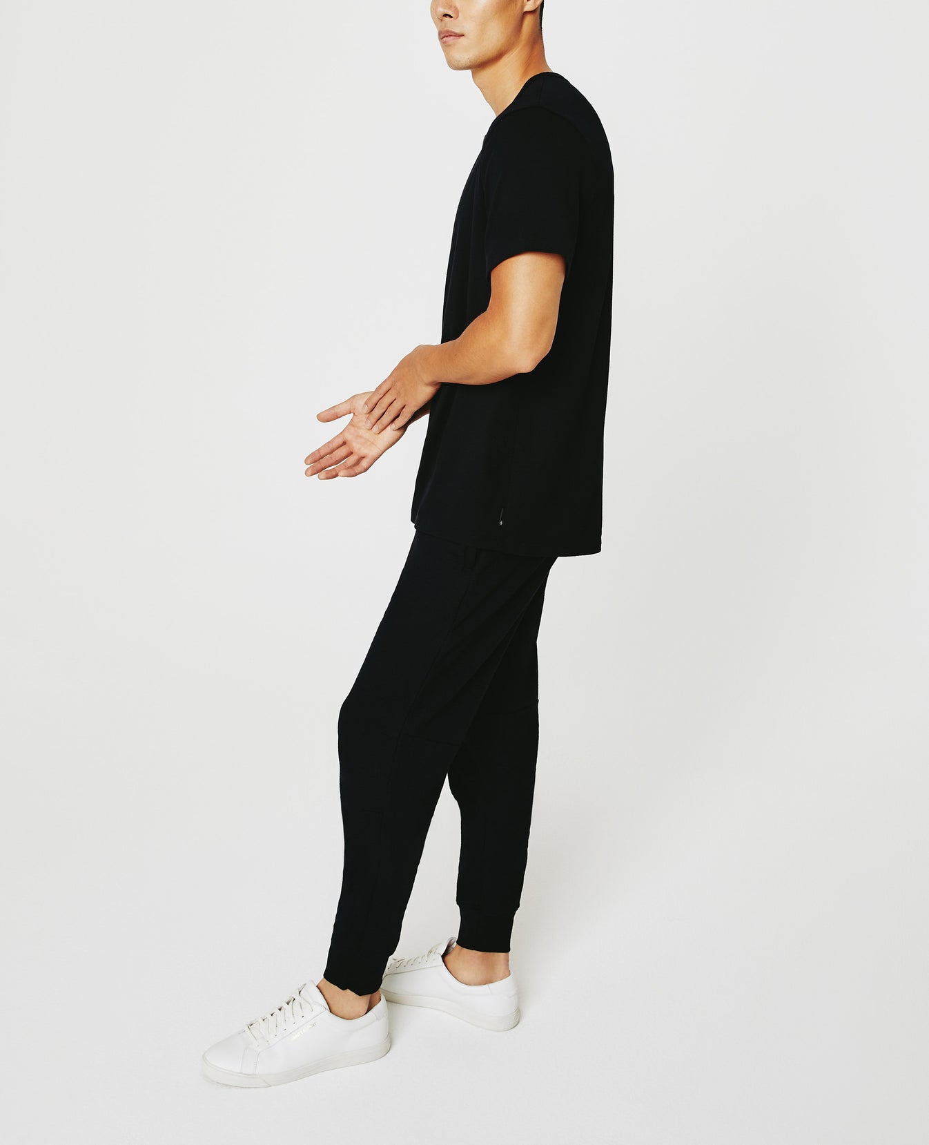 Bryce Short Sleeve Henley True Black Classic Henley Men Top Photo 4