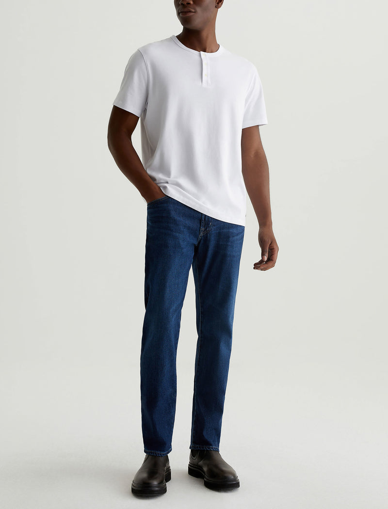 Mens Bryce Short Sleeve Henley True White at AG Jeans Outlet Official Store
