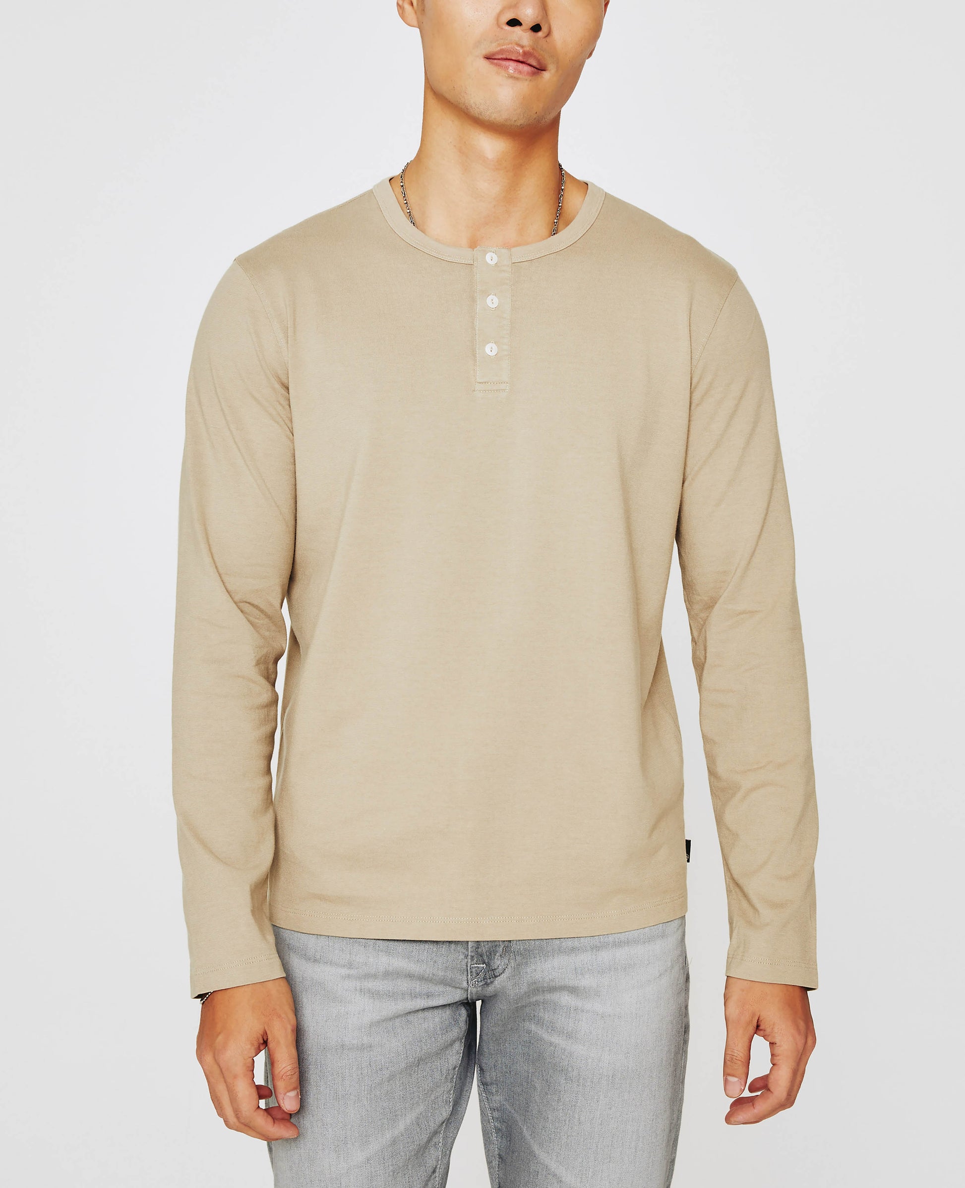 Bryce Long Sleeve Henley Dry Dust mens Top Photo 1