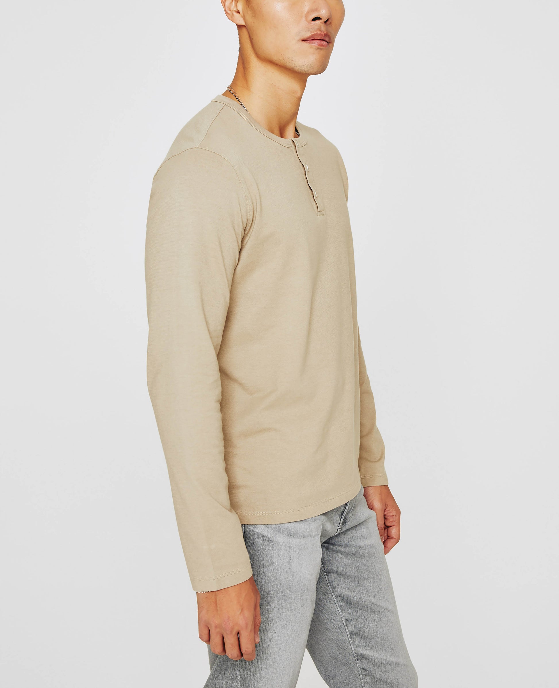 Bryce Long Sleeve Henley Dry Dust mens Top Photo 4