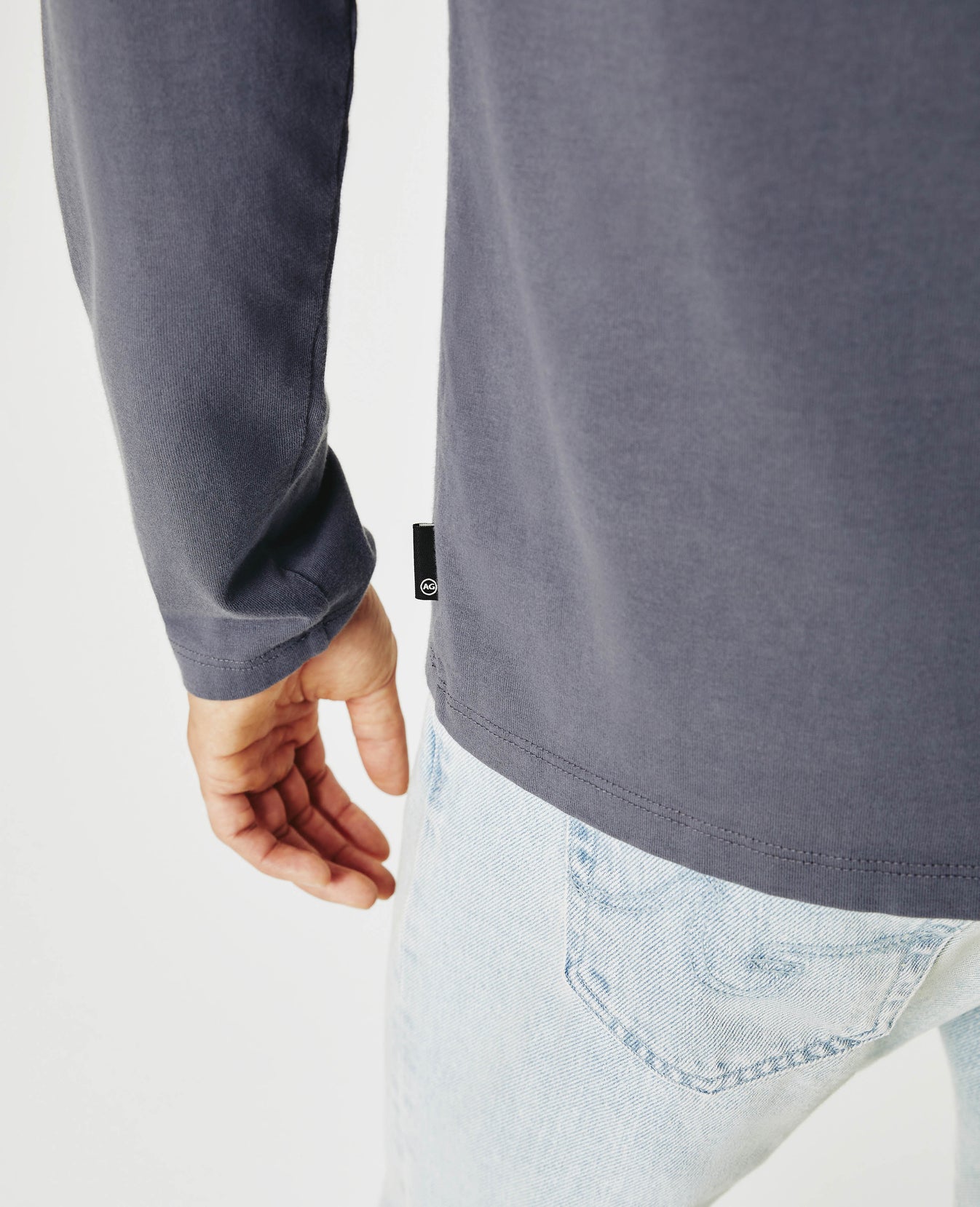 Bryce Long Sleeve Henley Slate Sky Classic Henley Men Top Photo 5