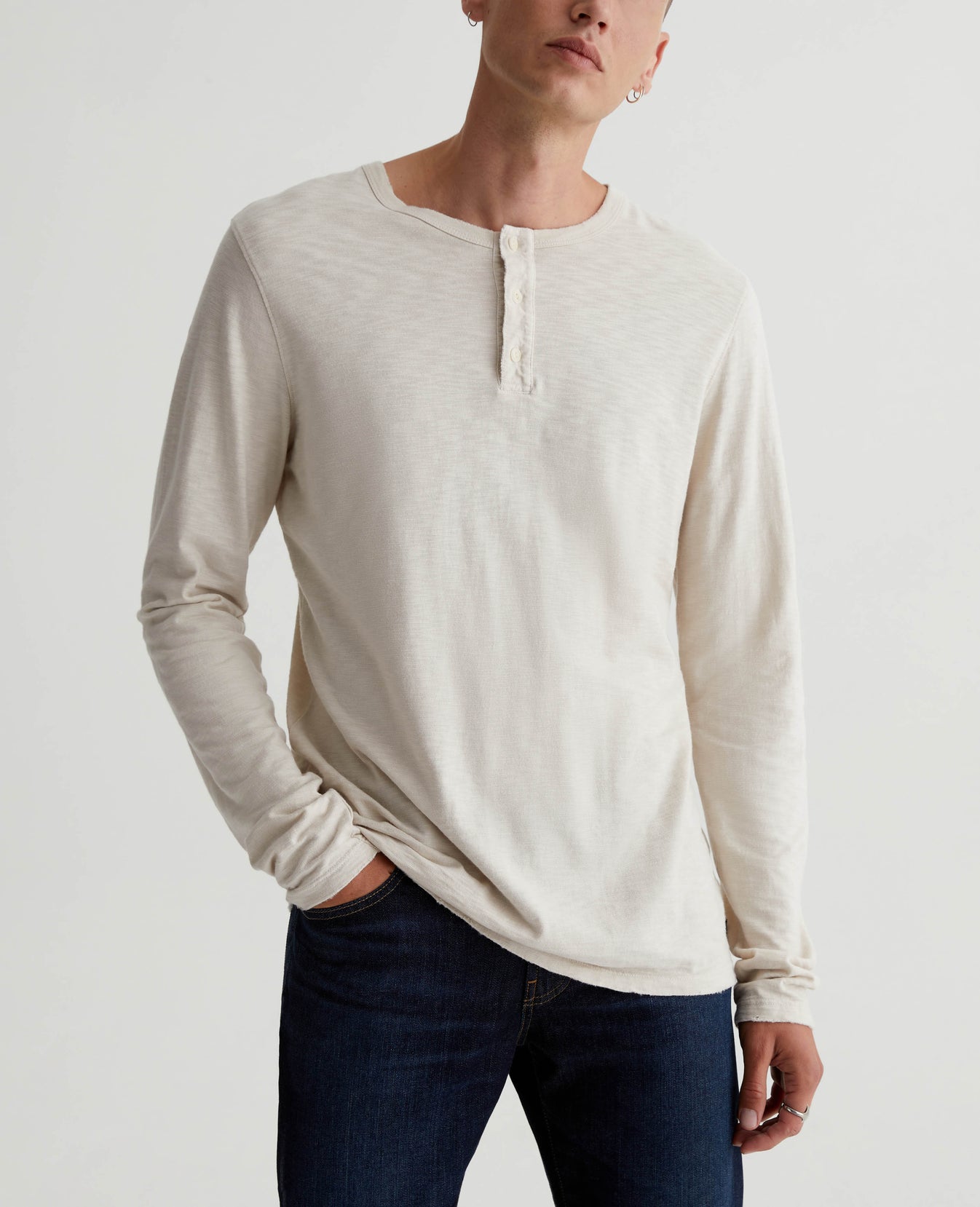 Bryce Long Sleeve Henley 5 Years Dried Spring Mens Top Photo 1