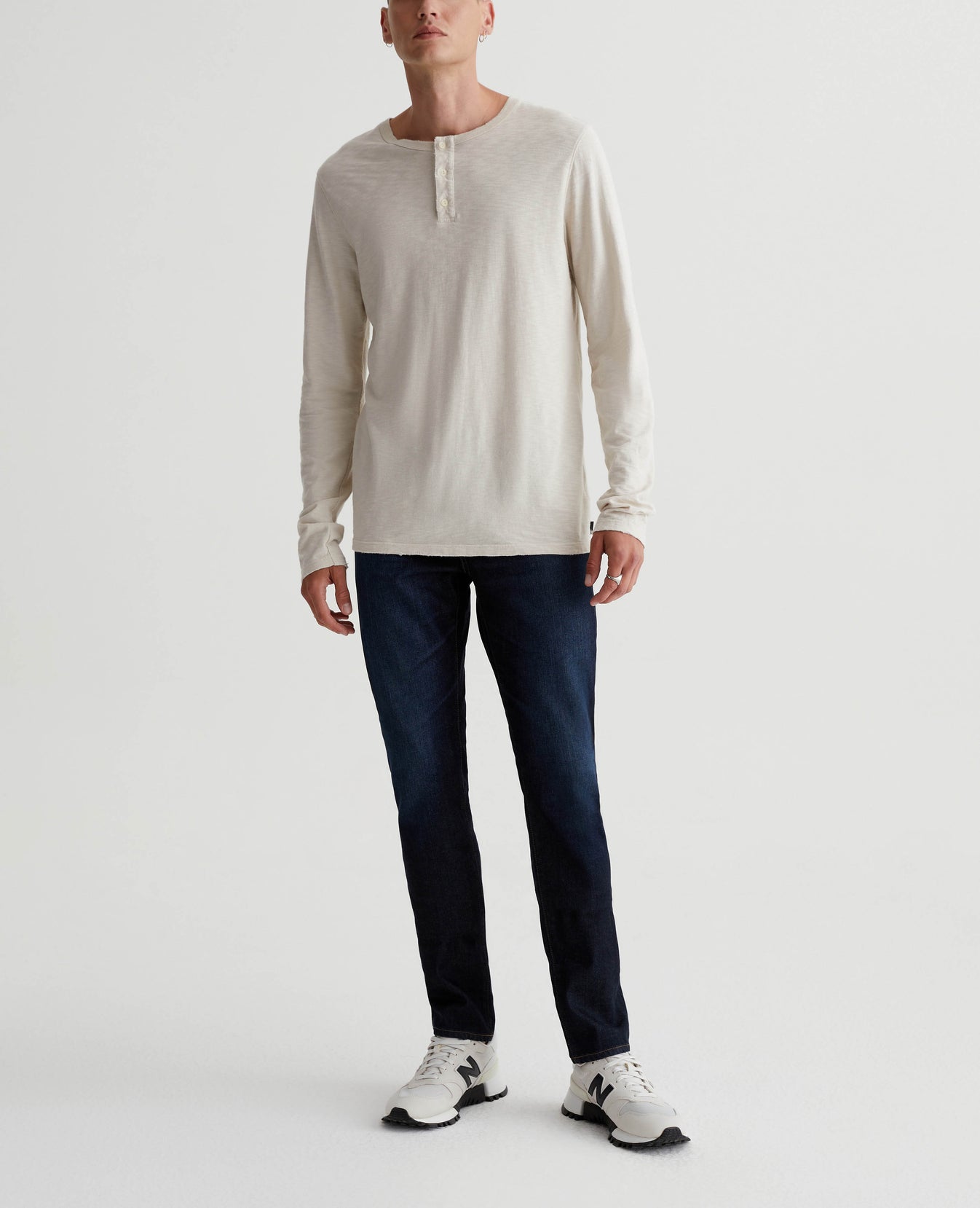 Bryce Long Sleeve Henley 5 Years Dried Spring Mens Top Photo 3