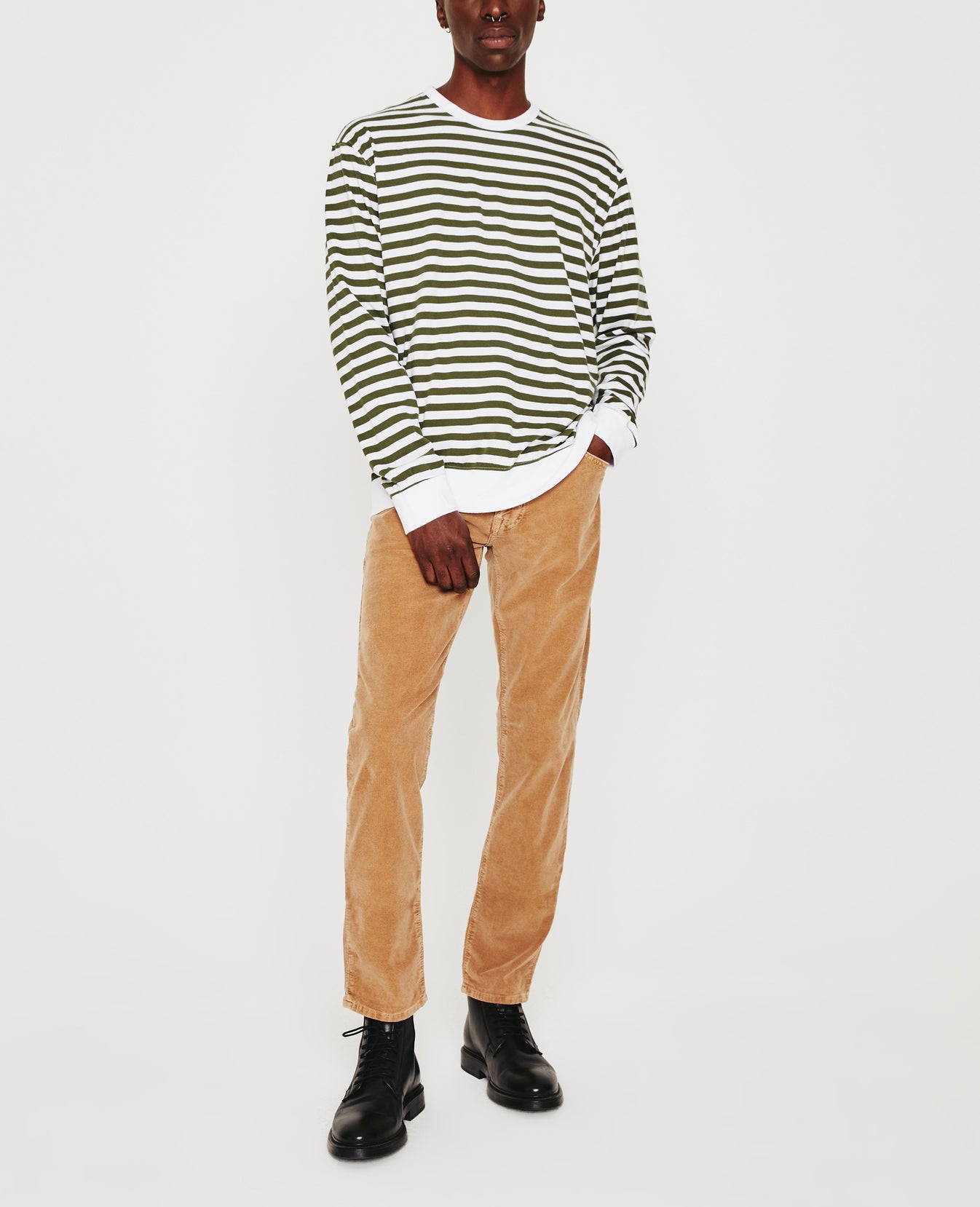 Wesley Pullover True White New Spruce Mens Top Photo 2