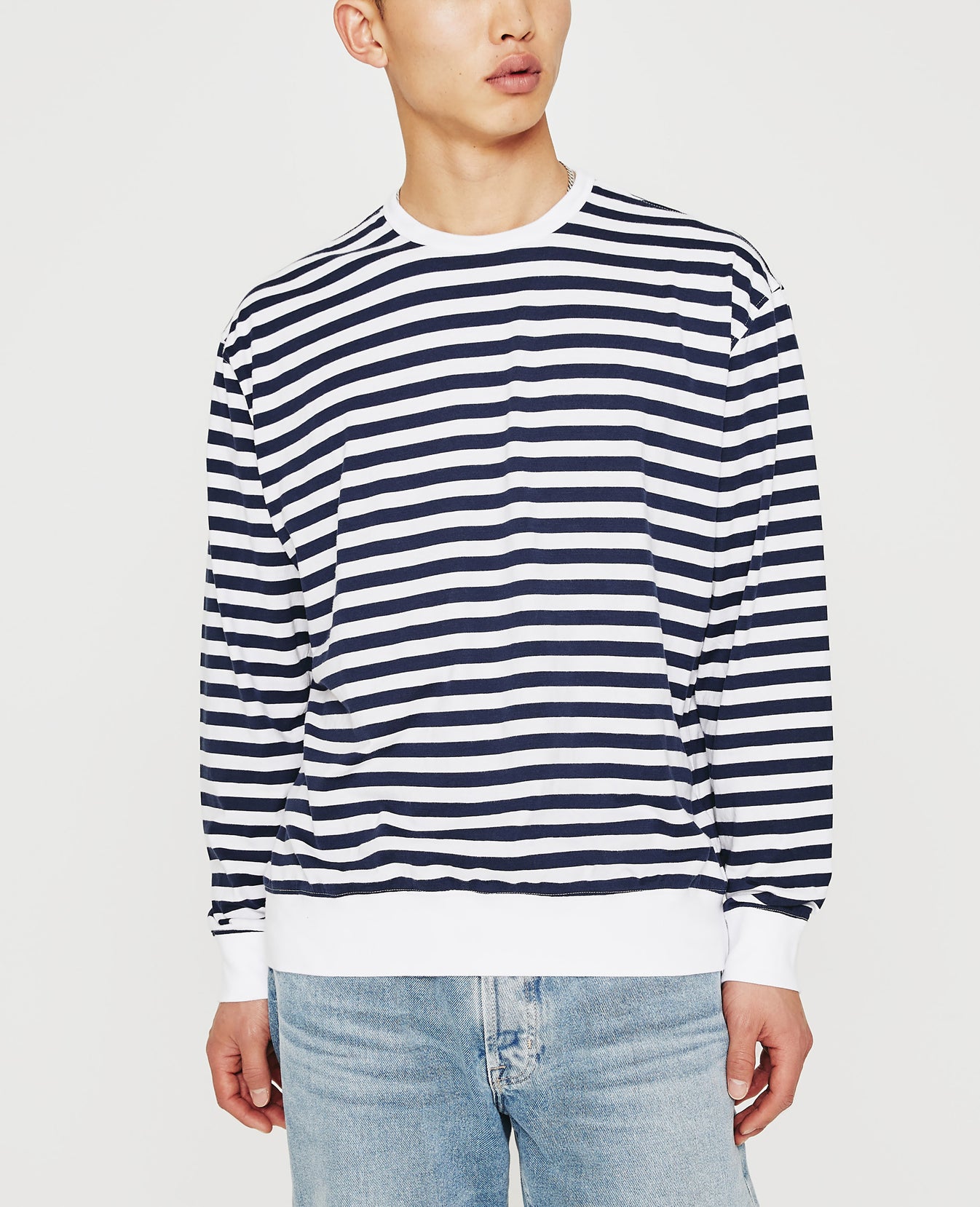 Wesley Pullover True White Sodalite Blue Mens Top Photo 1