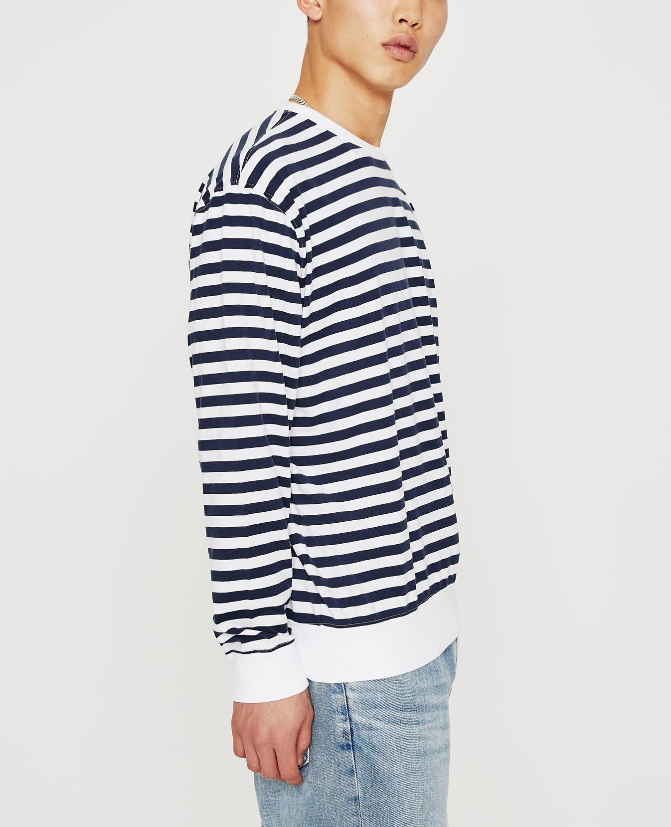 Wesley Pullover True White Sodalite Blue Mens Top Photo 2