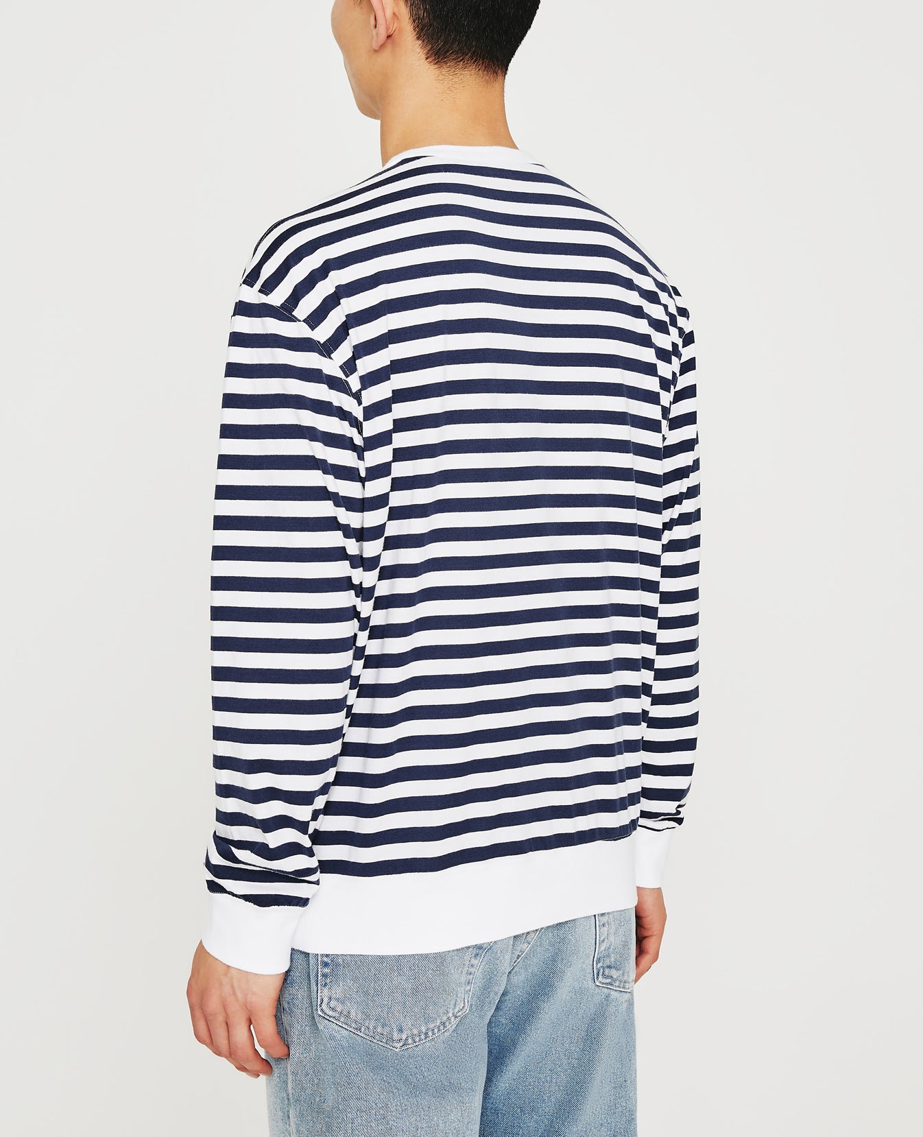 Wesley Pullover True White Sodalite Blue Mens Top Photo 6