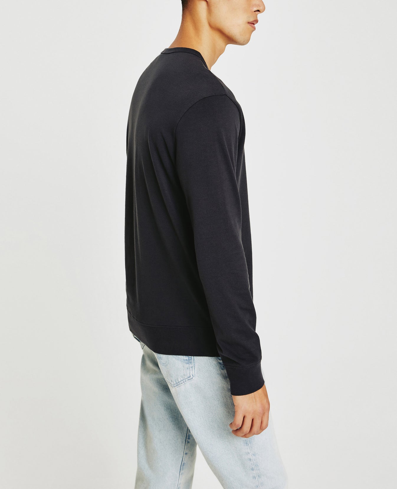 Wesley Pullover Ink Stone Relaxed Crew Neck Pullover Men Top Photo 3