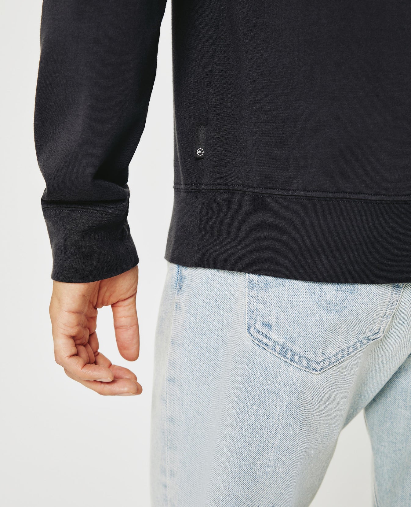 Wesley Pullover Ink Stone Relaxed Crew Neck Pullover Men Top Photo 6