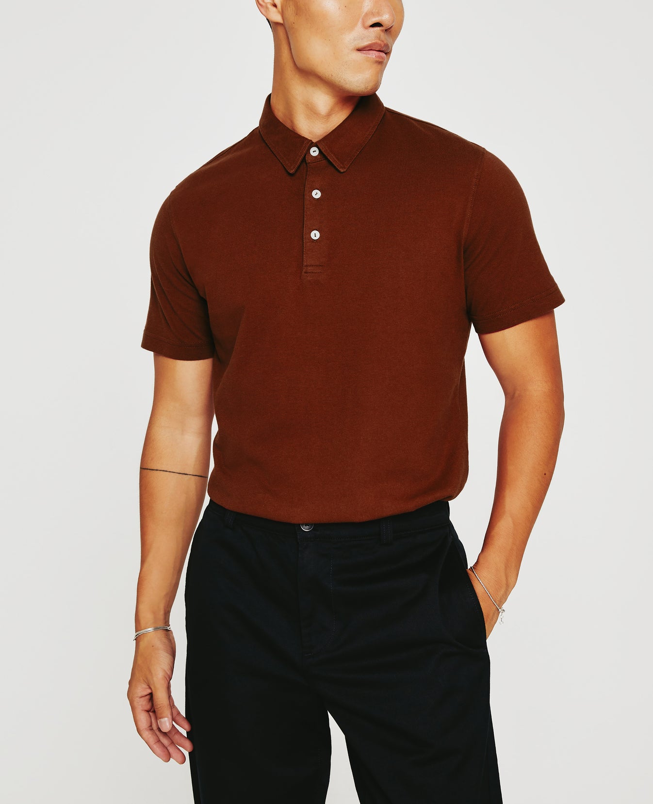 Bryce Polo Dark Sangria Mens Top Photo 1