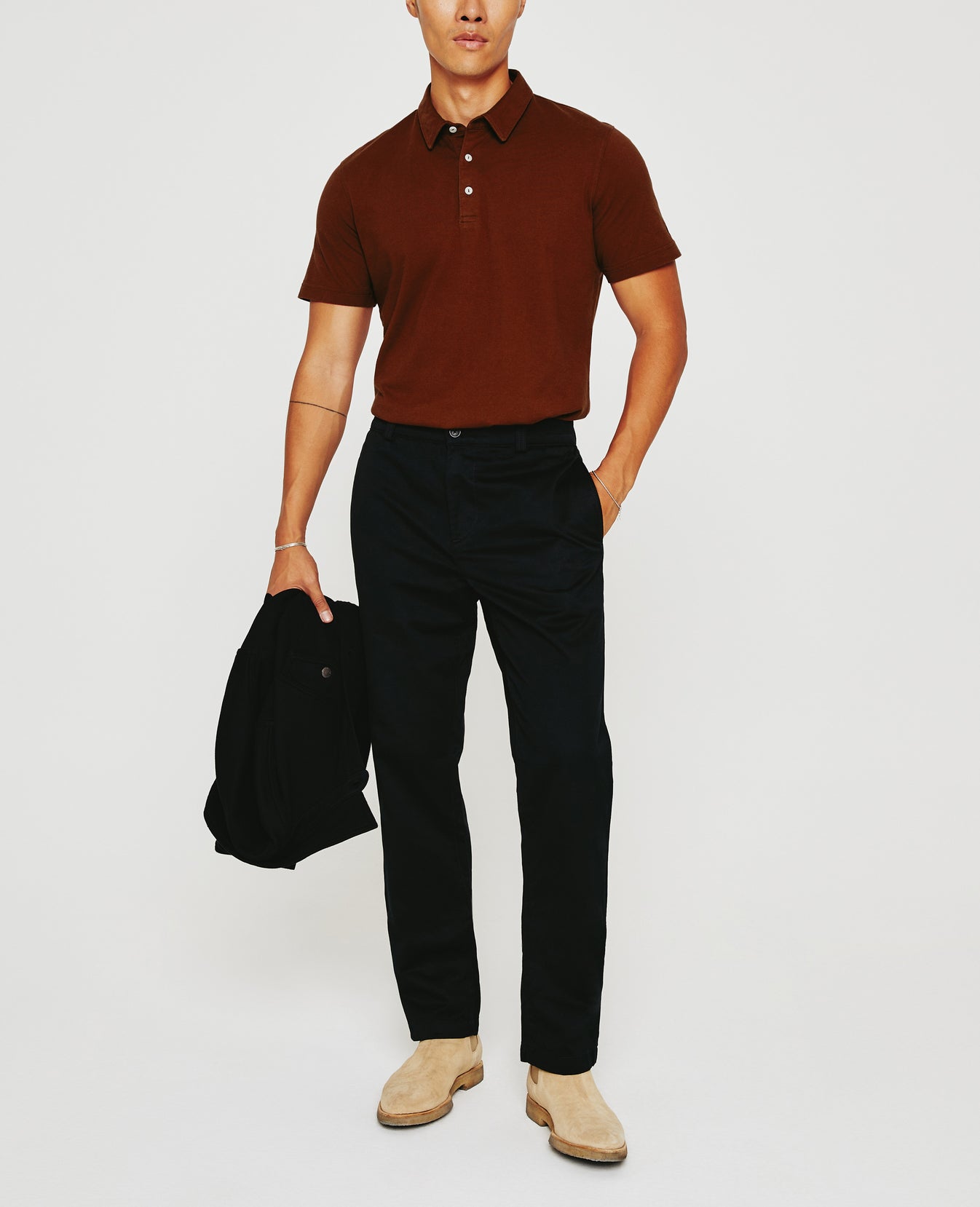 Bryce Polo Dark Sangria Mens Top Photo 3