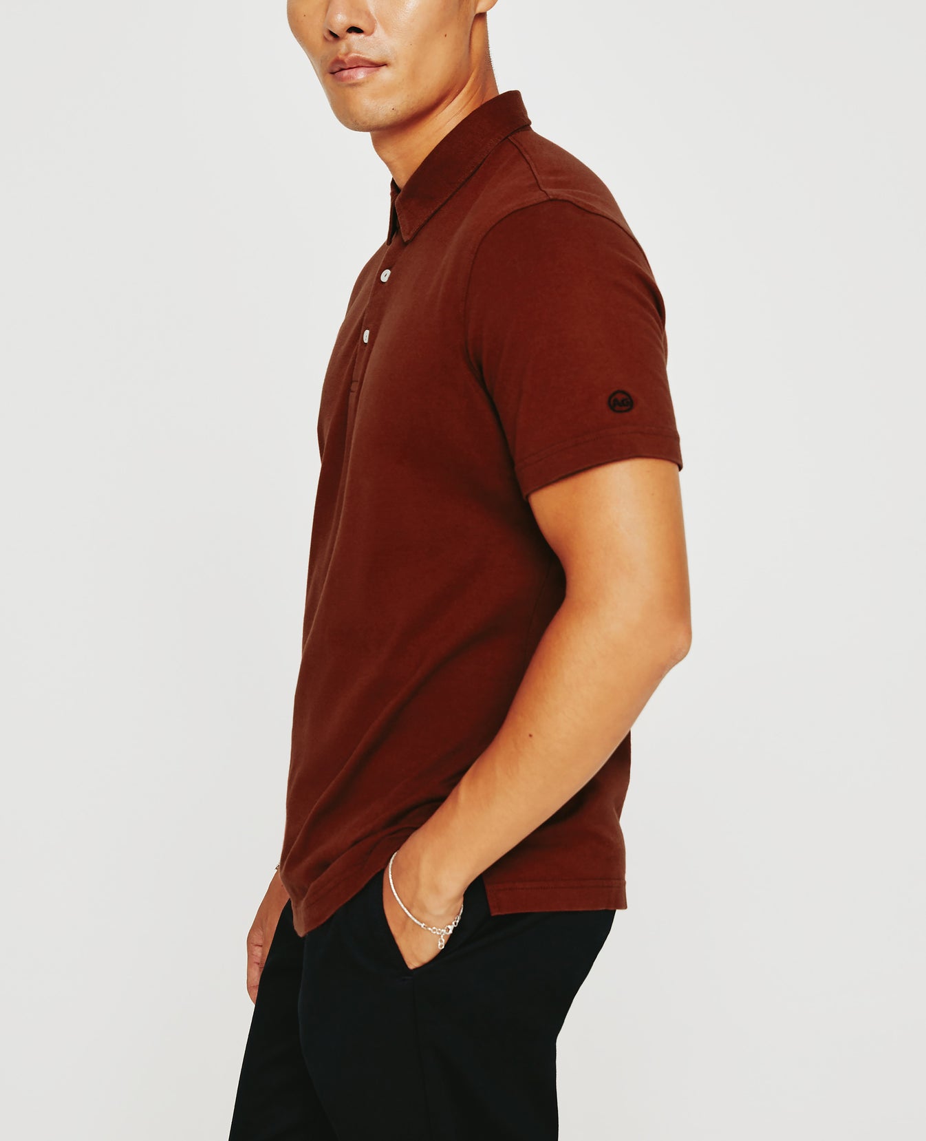 Bryce Polo Dark Sangria Mens Top Photo 4