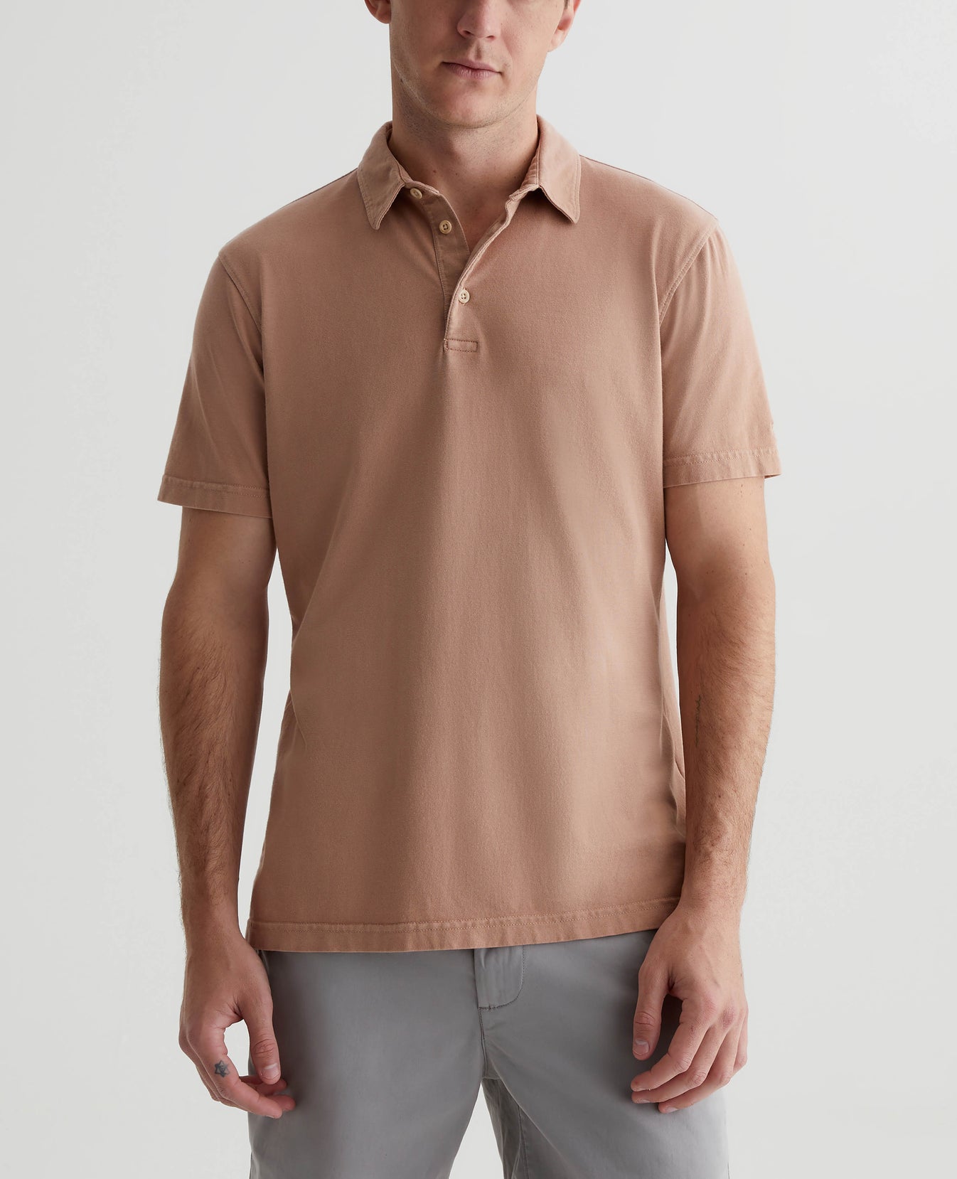 Bryce Polo Sulfur Sepia Sky Mens Top Photo 1