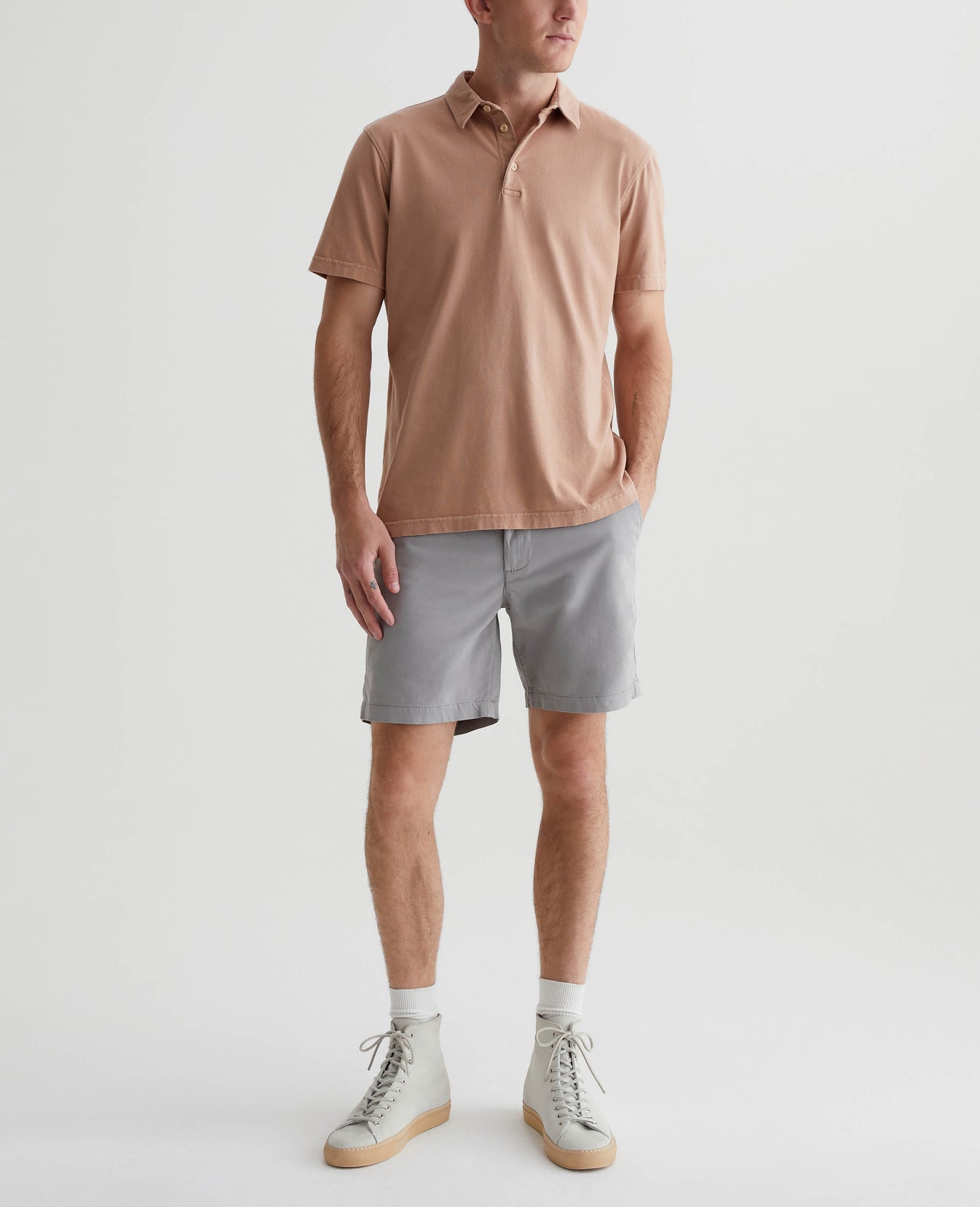 Bryce Polo Sulfur Sepia Sky Mens Top Photo 2