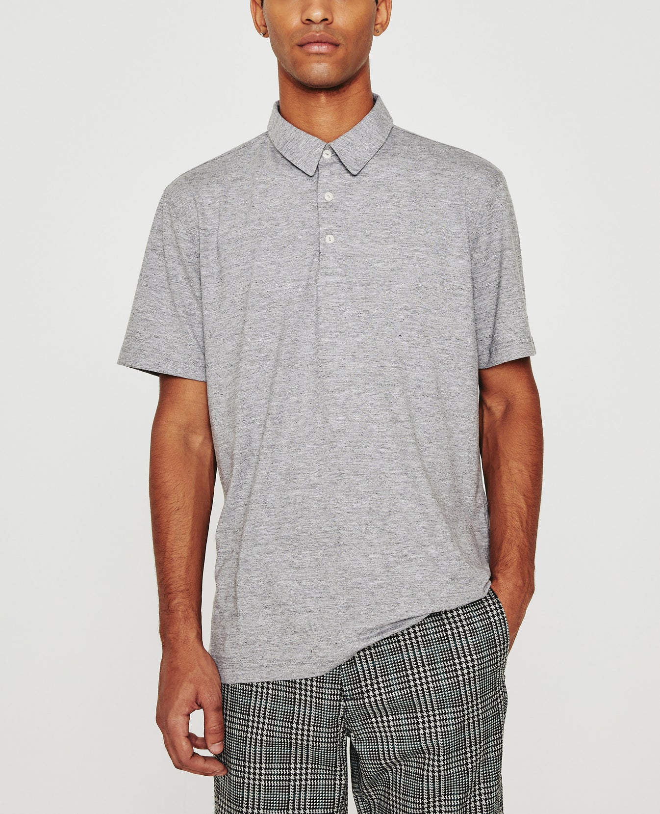 Bryce Polo Heather Grey mens Top Photo 1