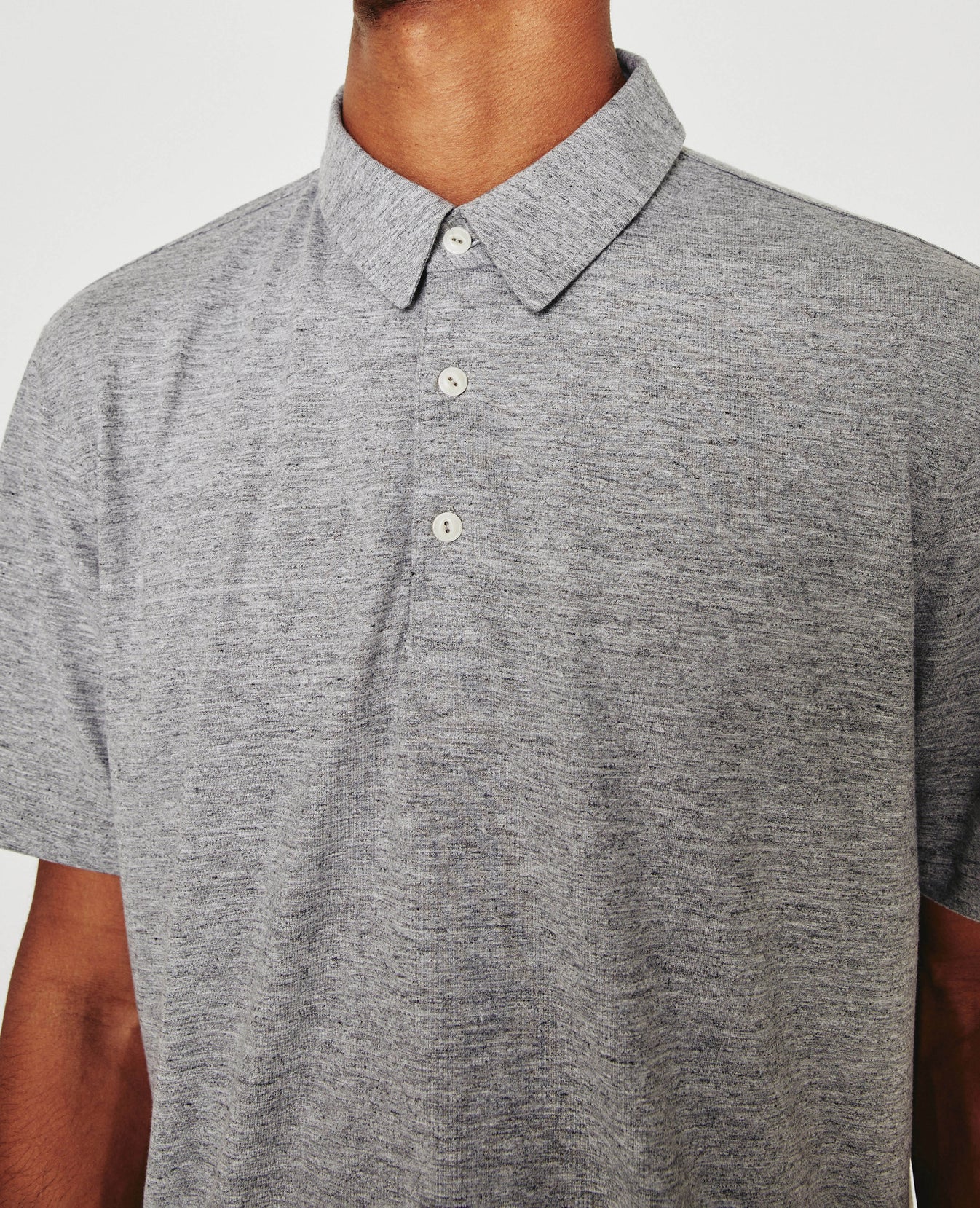 Bryce Polo Heather Grey mens Top Photo 4