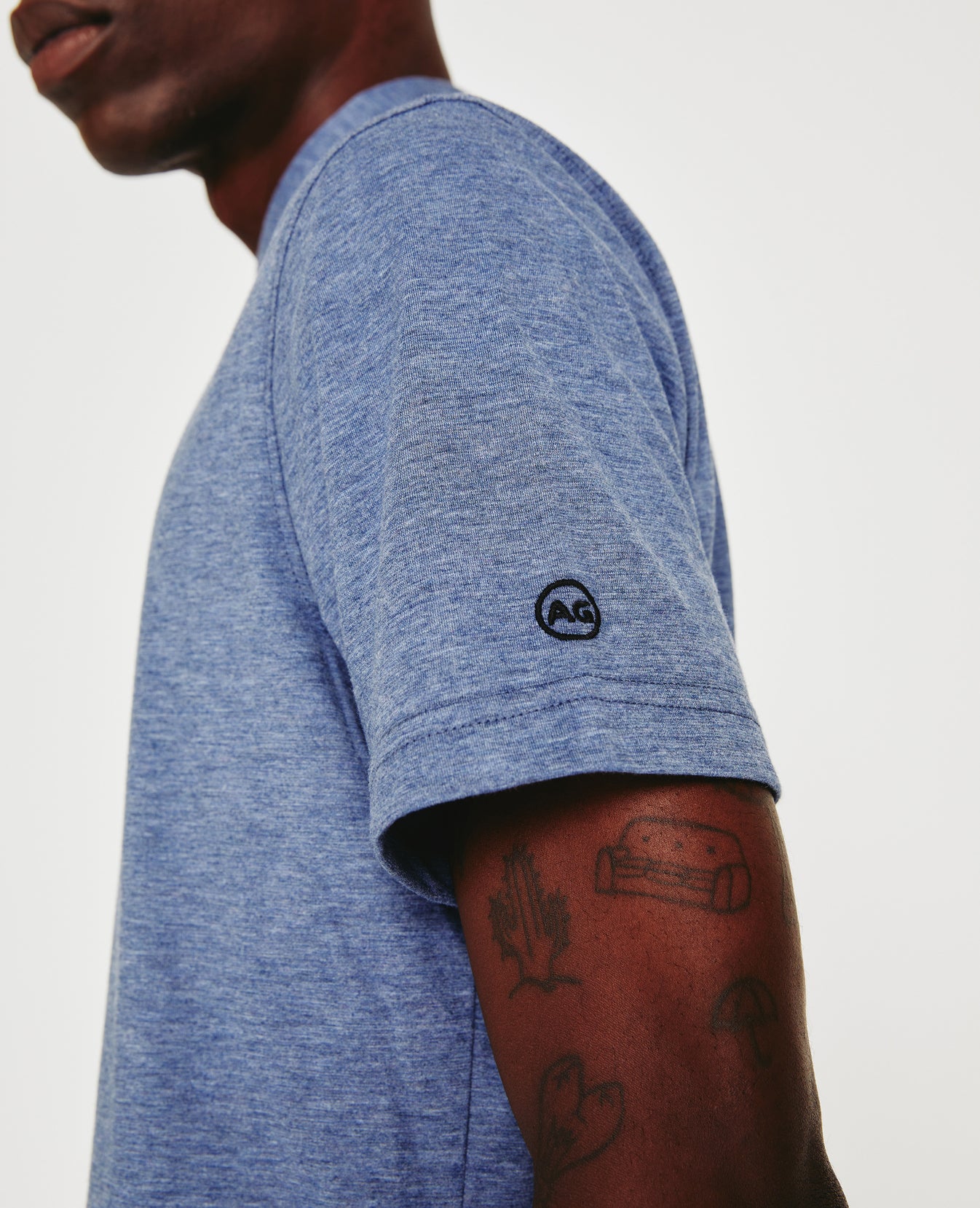 Bryce Polo Heather Navy Mens Top Photo 4