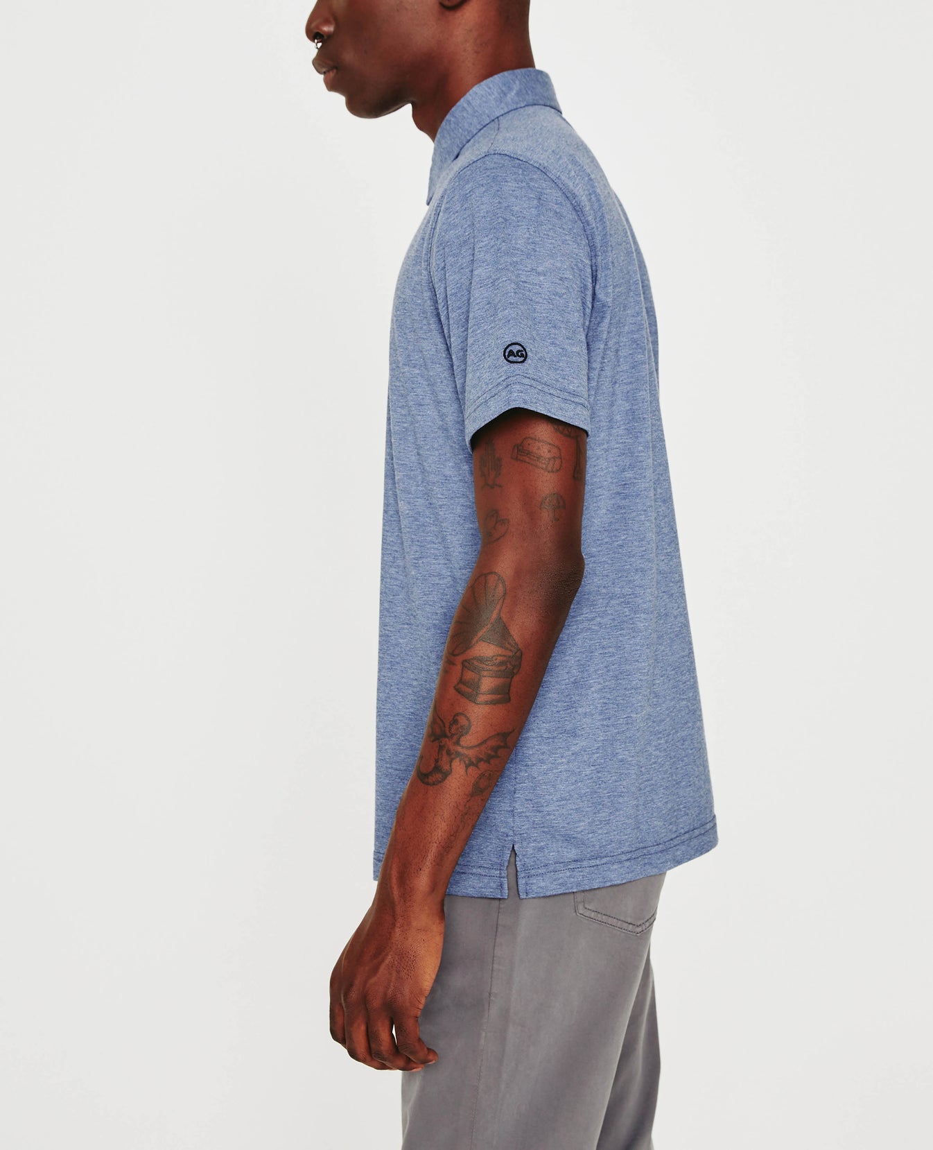 Bryce Polo Heather Navy Mens Top Photo 5