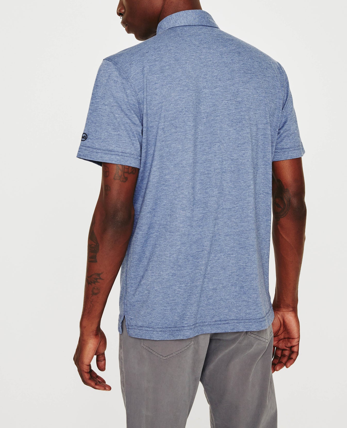 Bryce Polo Heather Navy Mens Top Photo 6