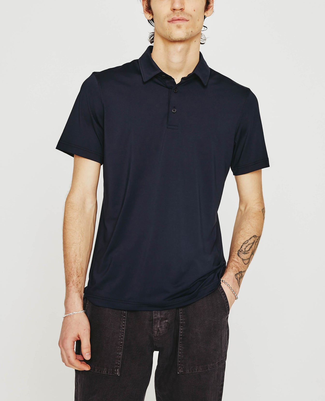 Bryce Polo True Black mens Top Photo 1