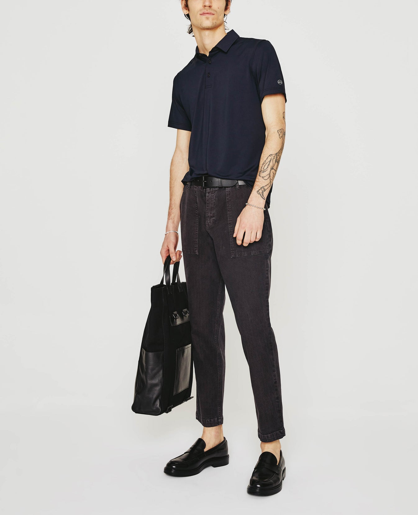 Bryce Polo True Black mens Top Photo 3