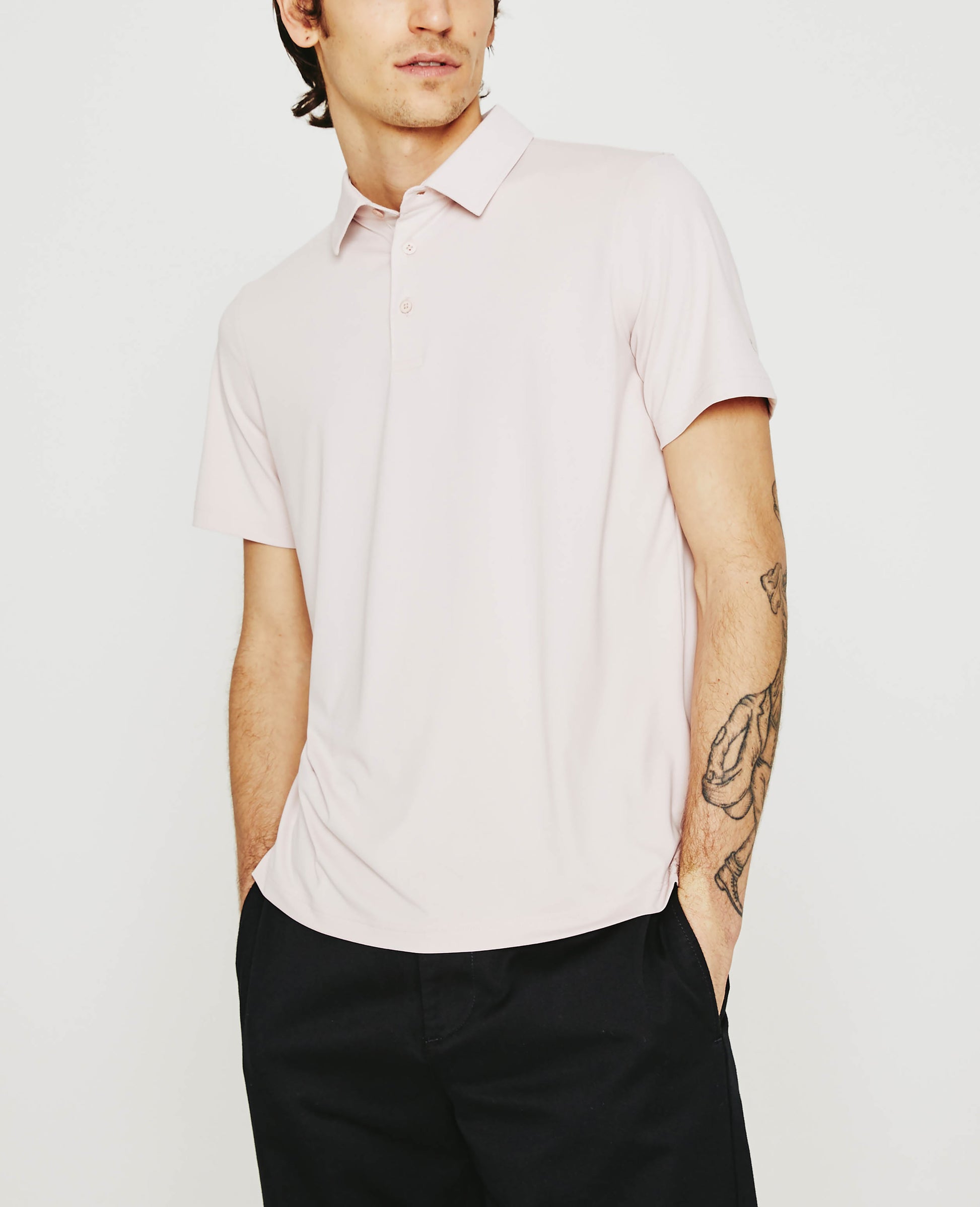 Bryce Polo Vintage Pink mens Top Photo 1