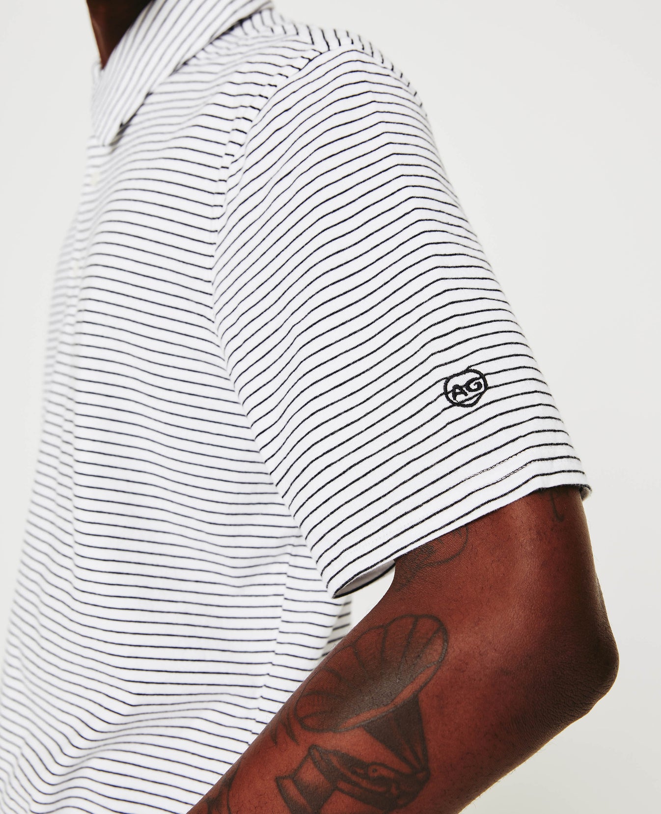 Bryce Polo True White True Black Mens Top Photo 4