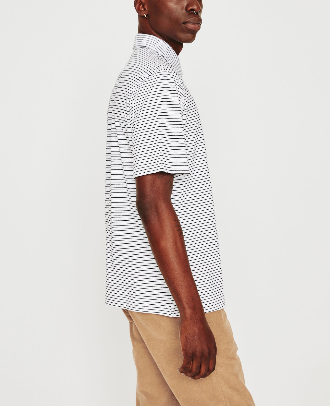 Bryce Polo True White True Black Mens Top Photo 5