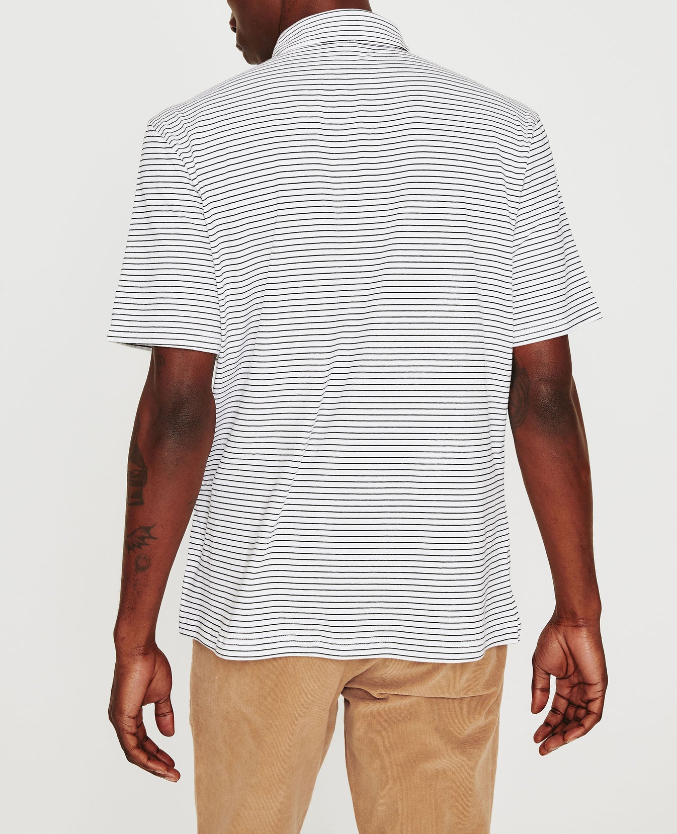 Bryce Polo True White True Black Mens Top Photo 6