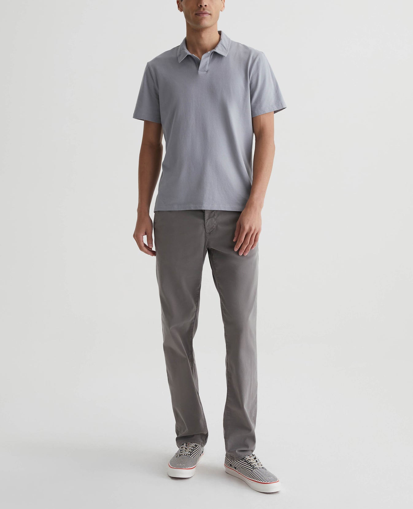 Bryce Johnny Collar Aero Grey Mens Top Photo 4