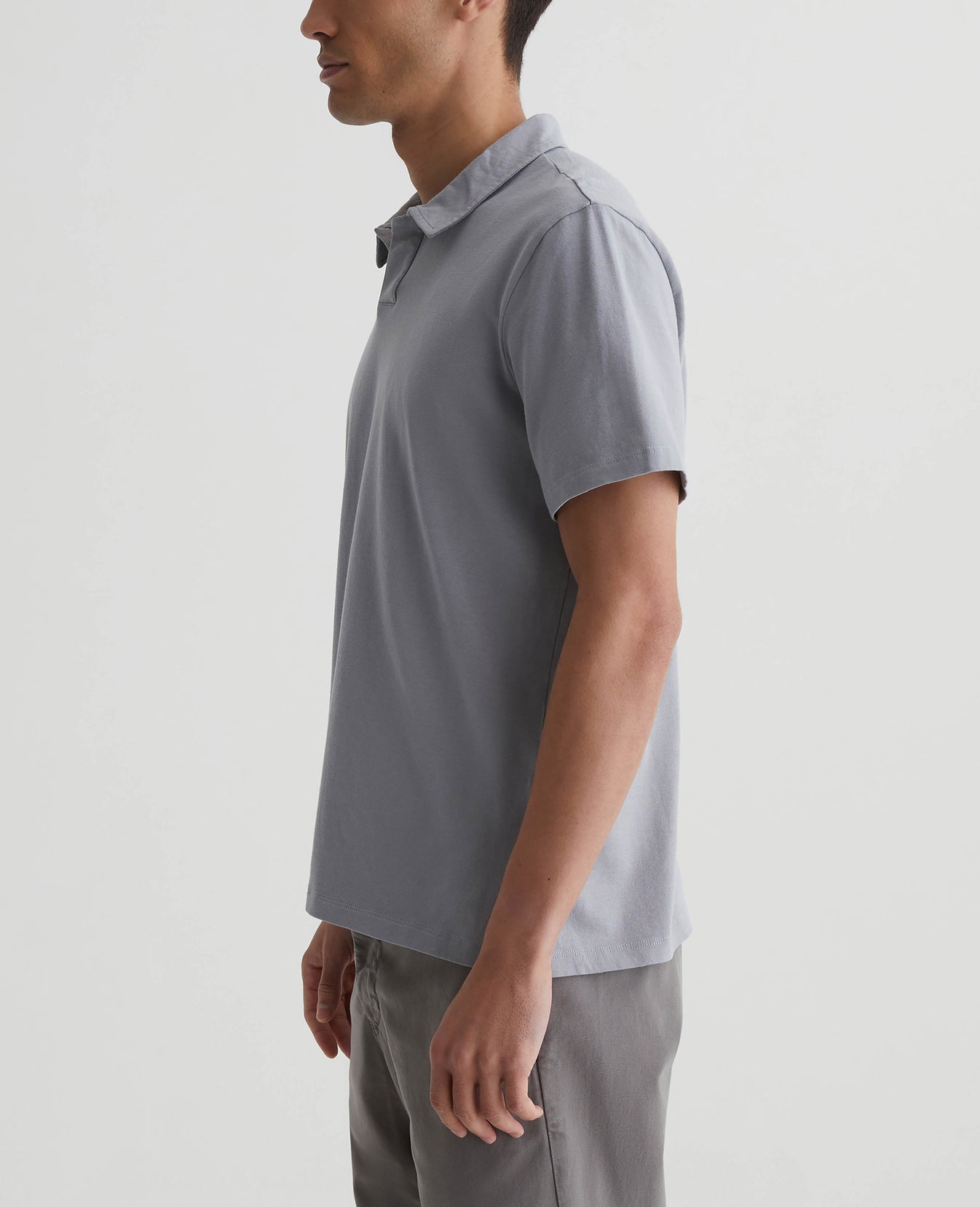 Bryce Johnny Collar Aero Grey Mens Top Photo 5