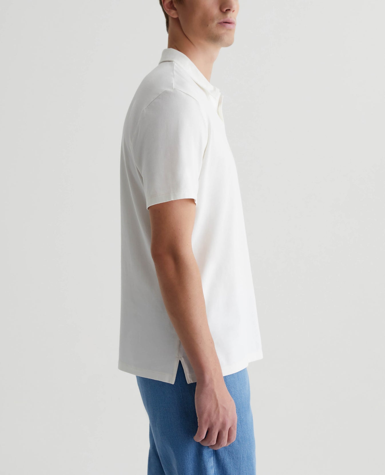 Bryce Johnny Collar Pearl White Mens Top Photo 2