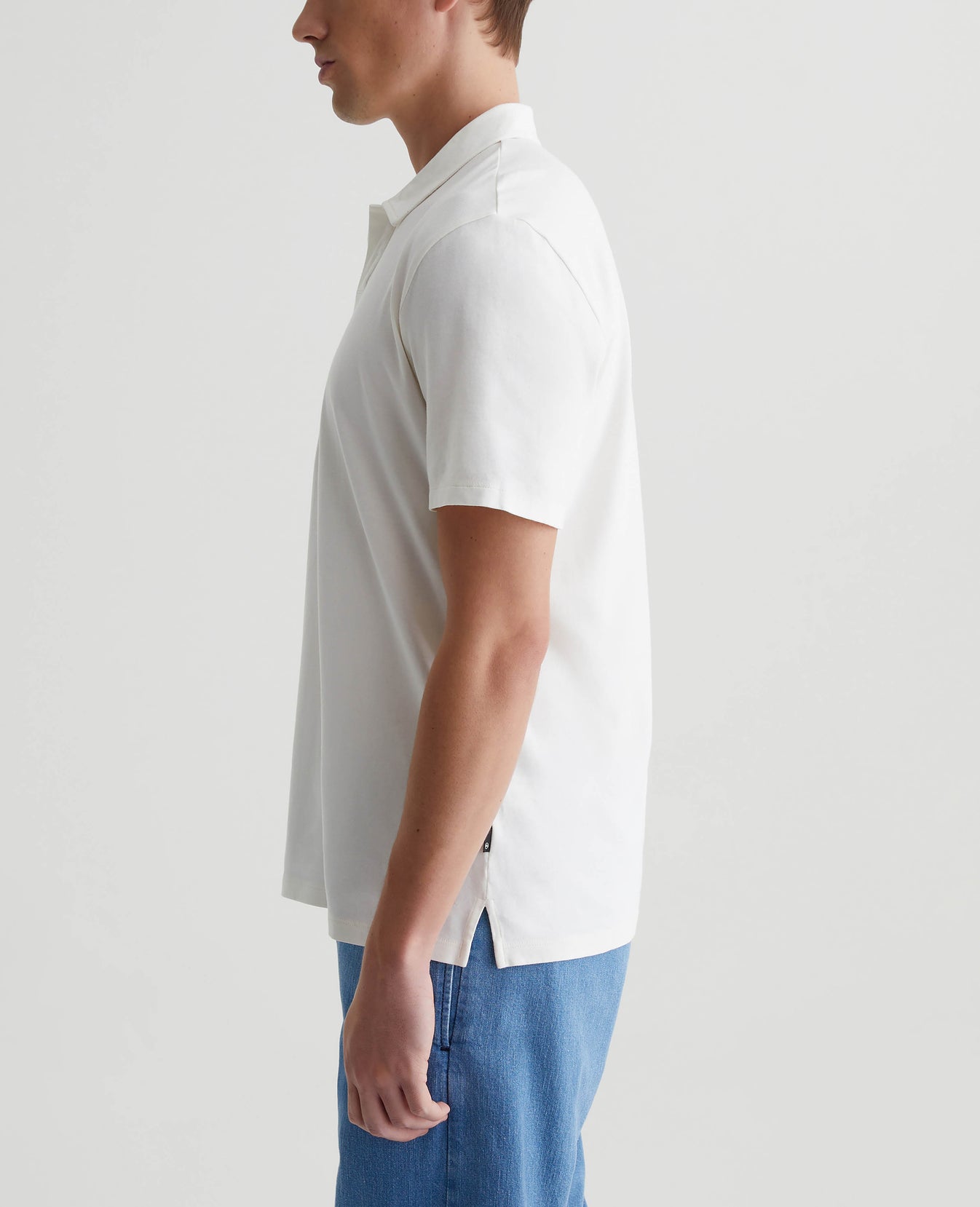 Bryce Johnny Collar Pearl White Mens Top Photo 5