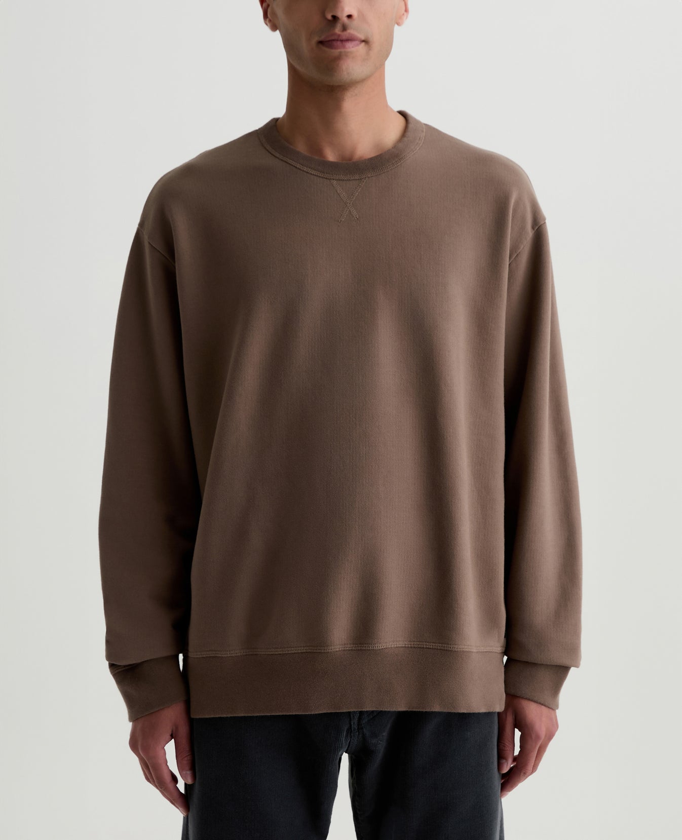 Arc Split Hem Sweatshirt Wild Truffle Mens Top Photo 1