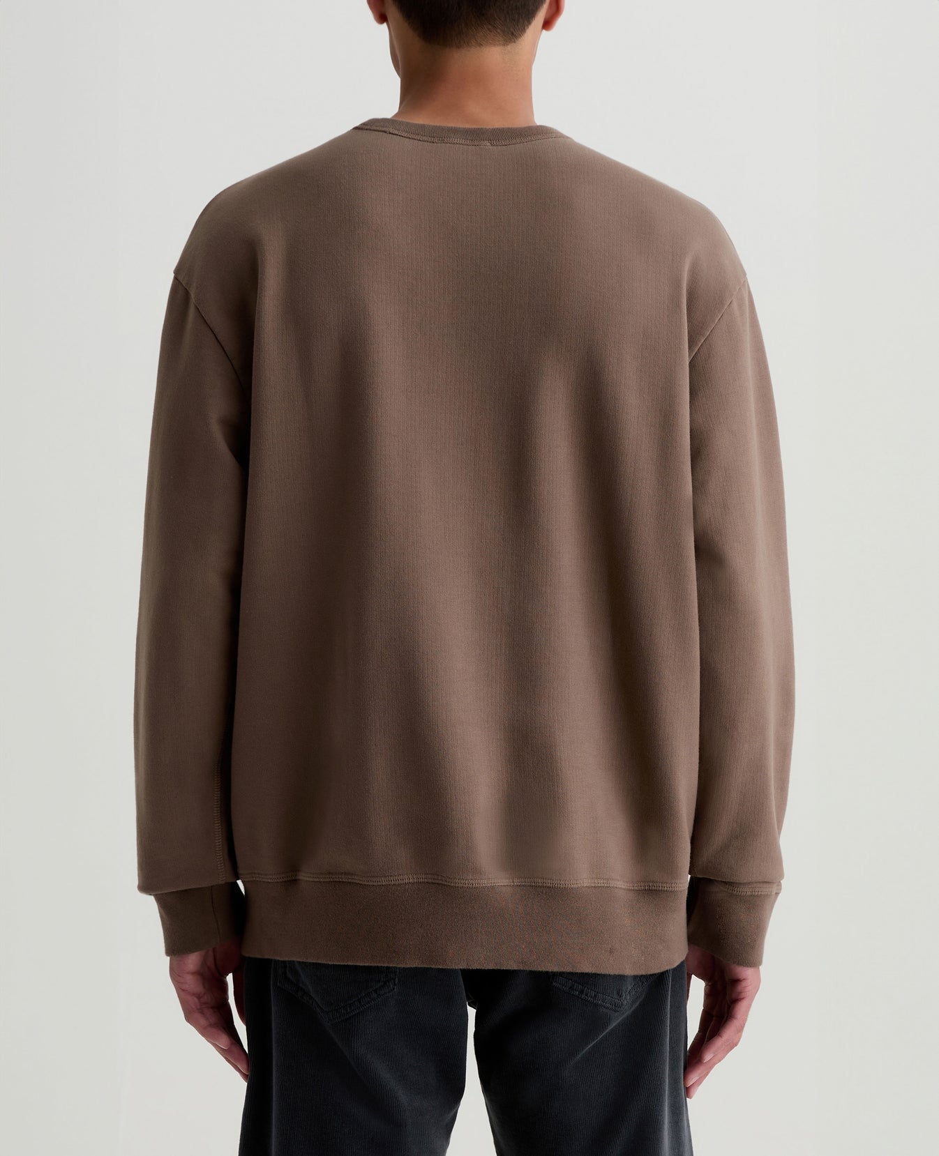 Arc Split Hem Sweatshirt Wild Truffle Mens Top Photo 2