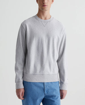 Arc Panelled Sweatshirt Heather Grey Mens Top Photo 1