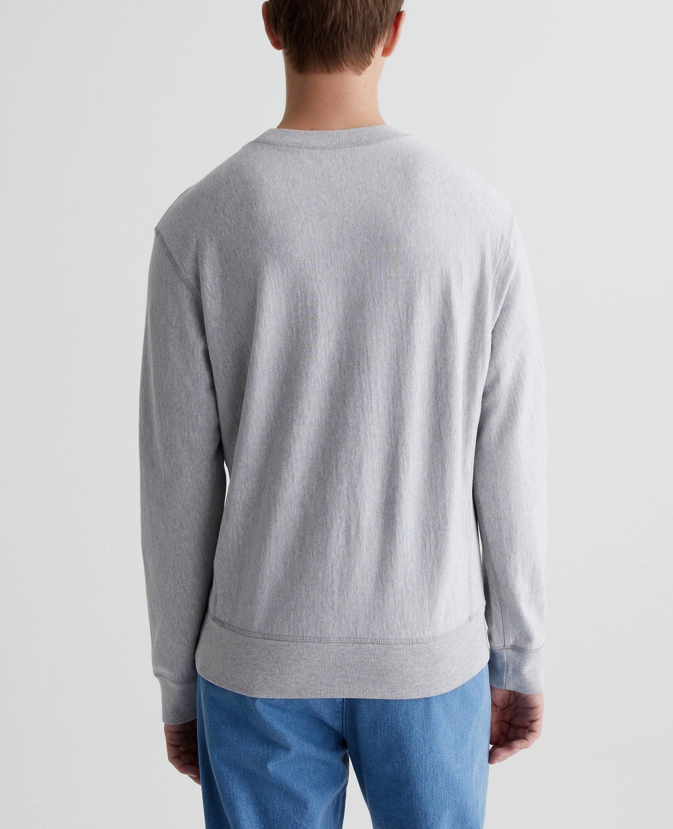 Arc Panelled Sweatshirt Heather Grey Mens Top Photo 6