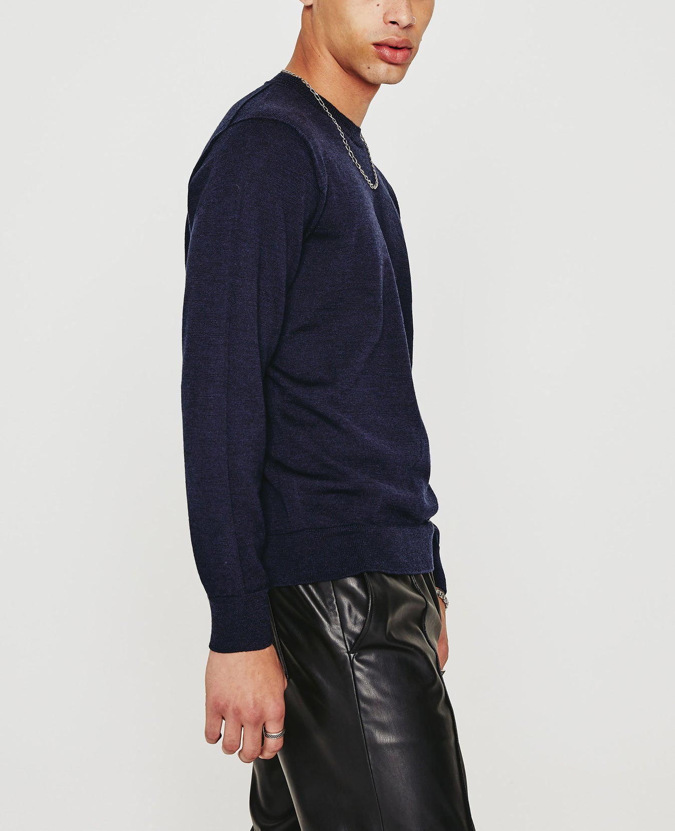 Beck Crew Deep Navy Mens Top Photo 4