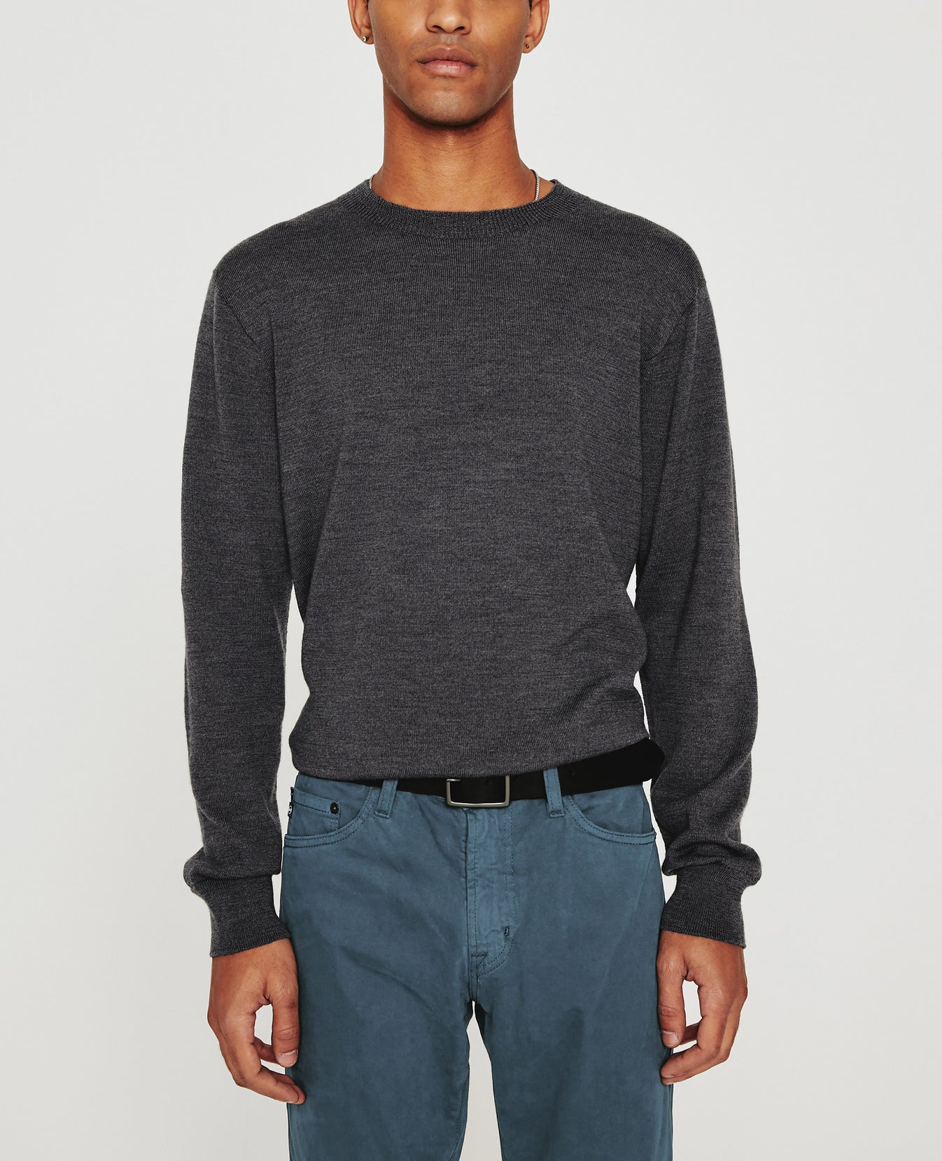 Beck Crew Heather Charcoal Mens Top Photo 1